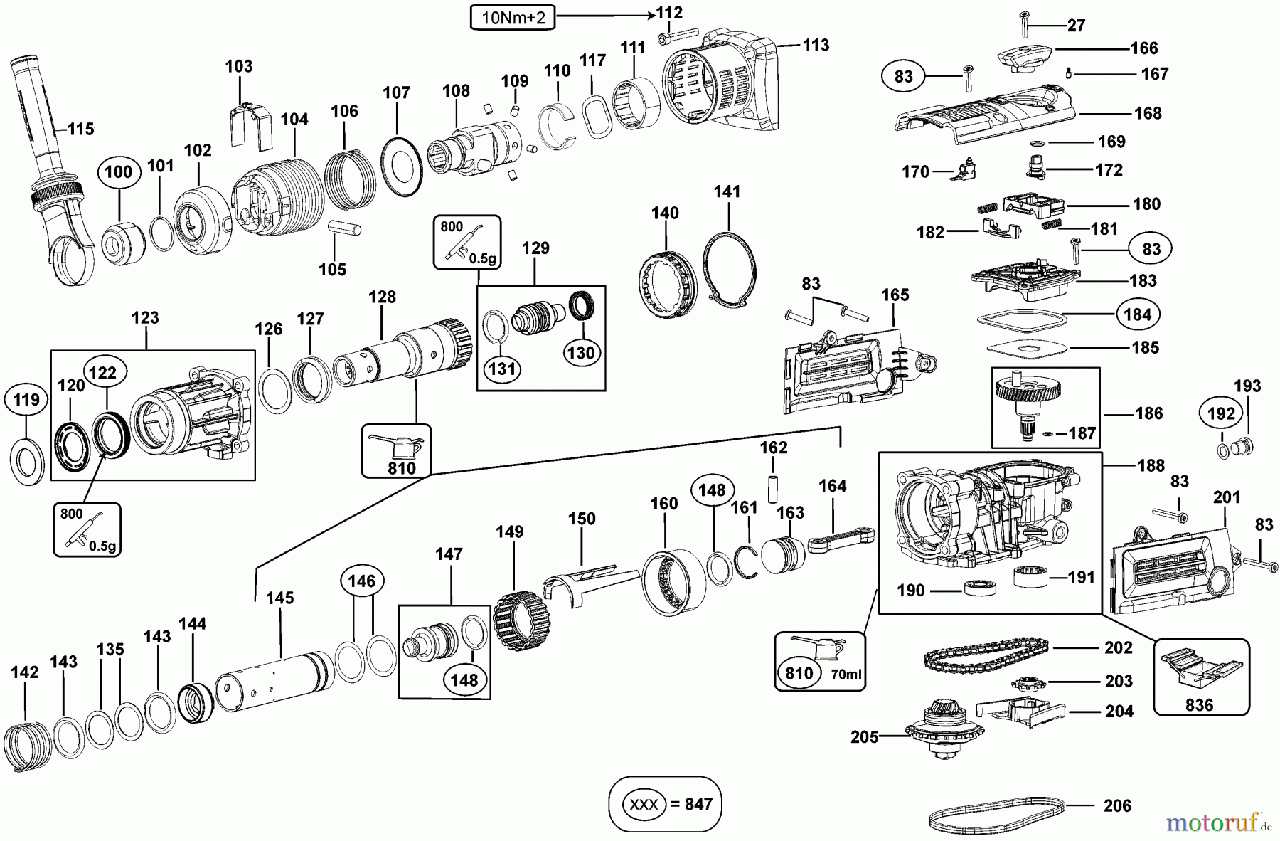  DEWALT Bohrhämmer Bohrhämmer SDS-MAX DREHBOHRHAMMER D25652K Seite 2