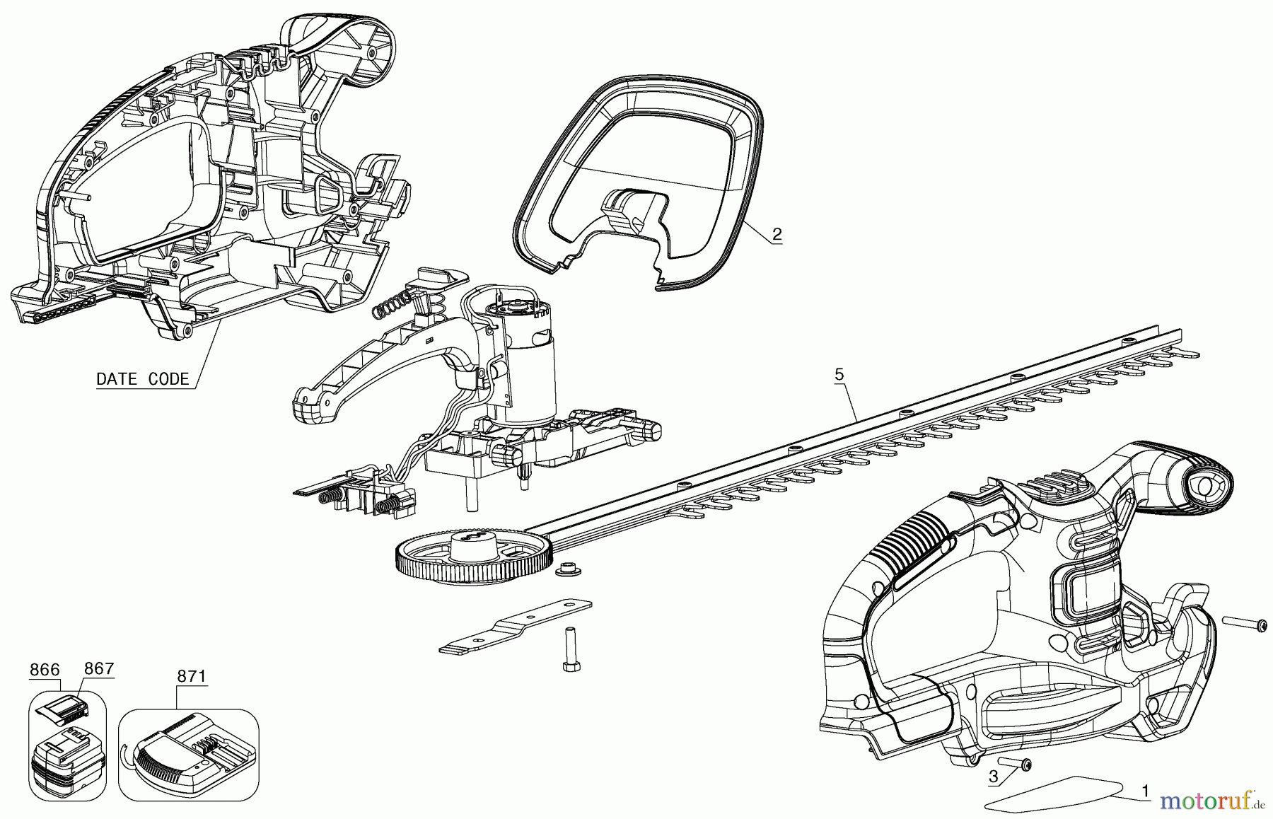 BLACK+DECKER AUSSERHALB HECKENSCHEREN, FADENTRIMMER, SCHEREN 20V MAX 18IN HDGE TR LHT218C1 Seite 1
