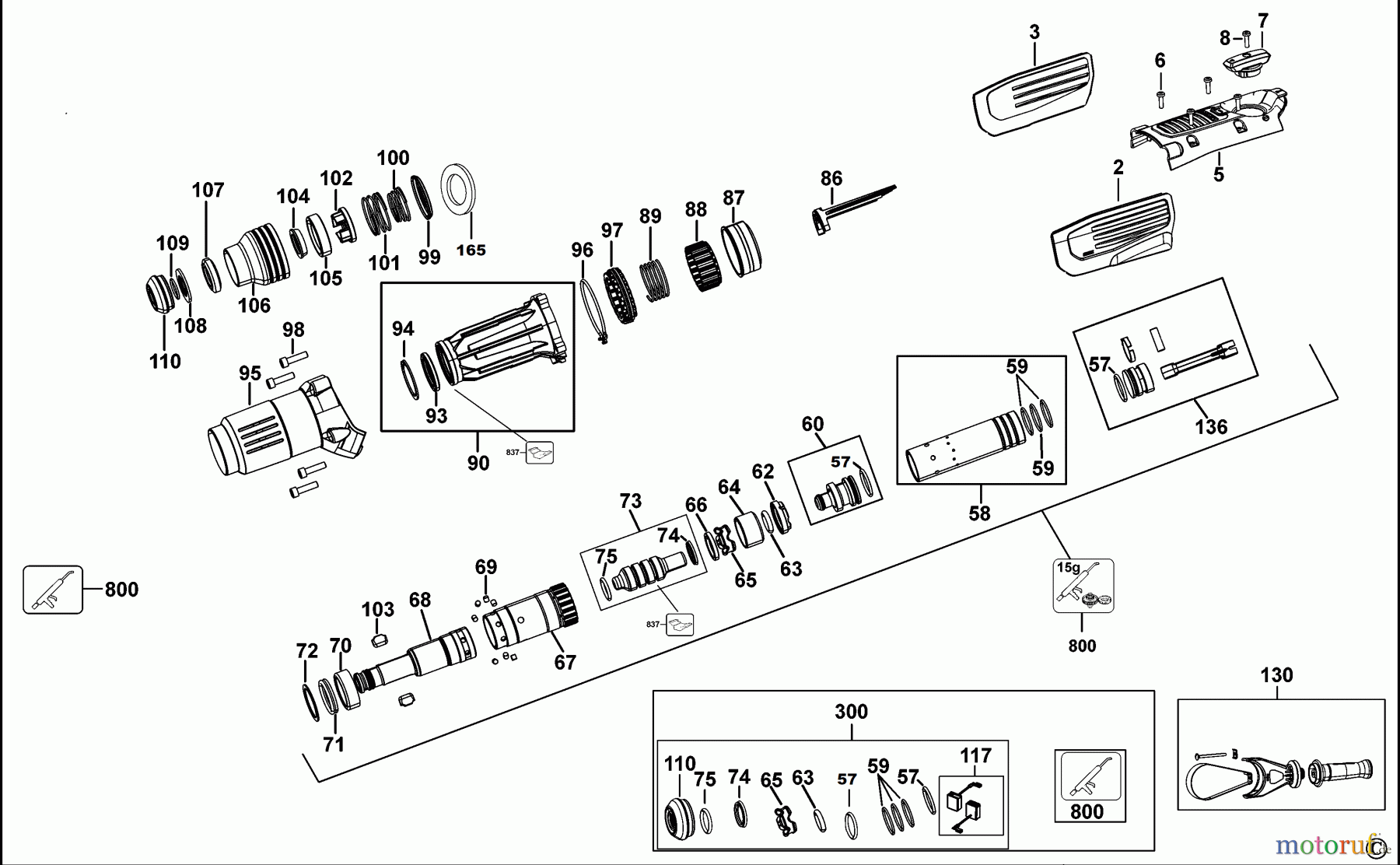  DEWALT Bohrhämmer Bohrhämmer SDS-MAX DREHHAMMER D25773K Seite 1
