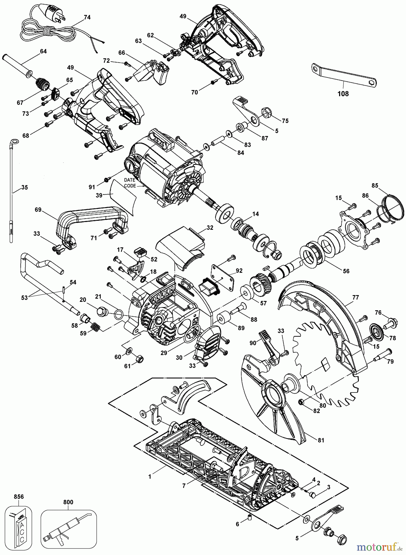  DEWALT HOLZARBEITEN KREISSÄGEN KREISSGE DWS535B Seite 3