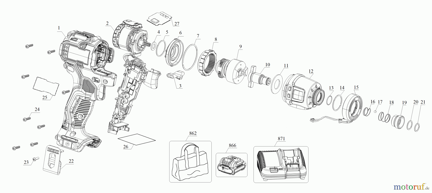 DEWALT Divers DO NOT USE DCF801D2 Seite 1