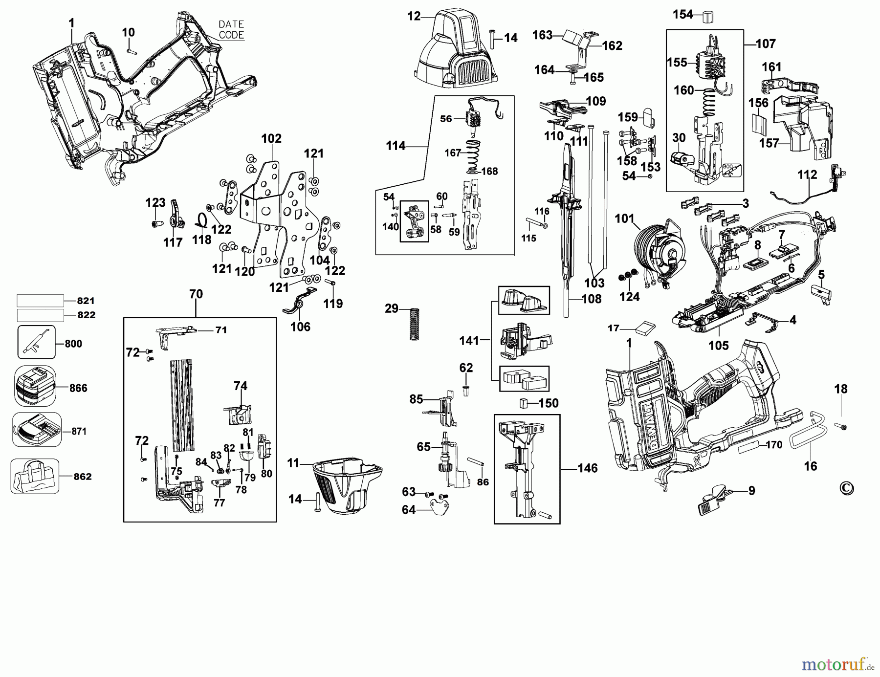 DEWALT Divers 20VMAX 9GA FENCING DCFS950P2 Seite 1