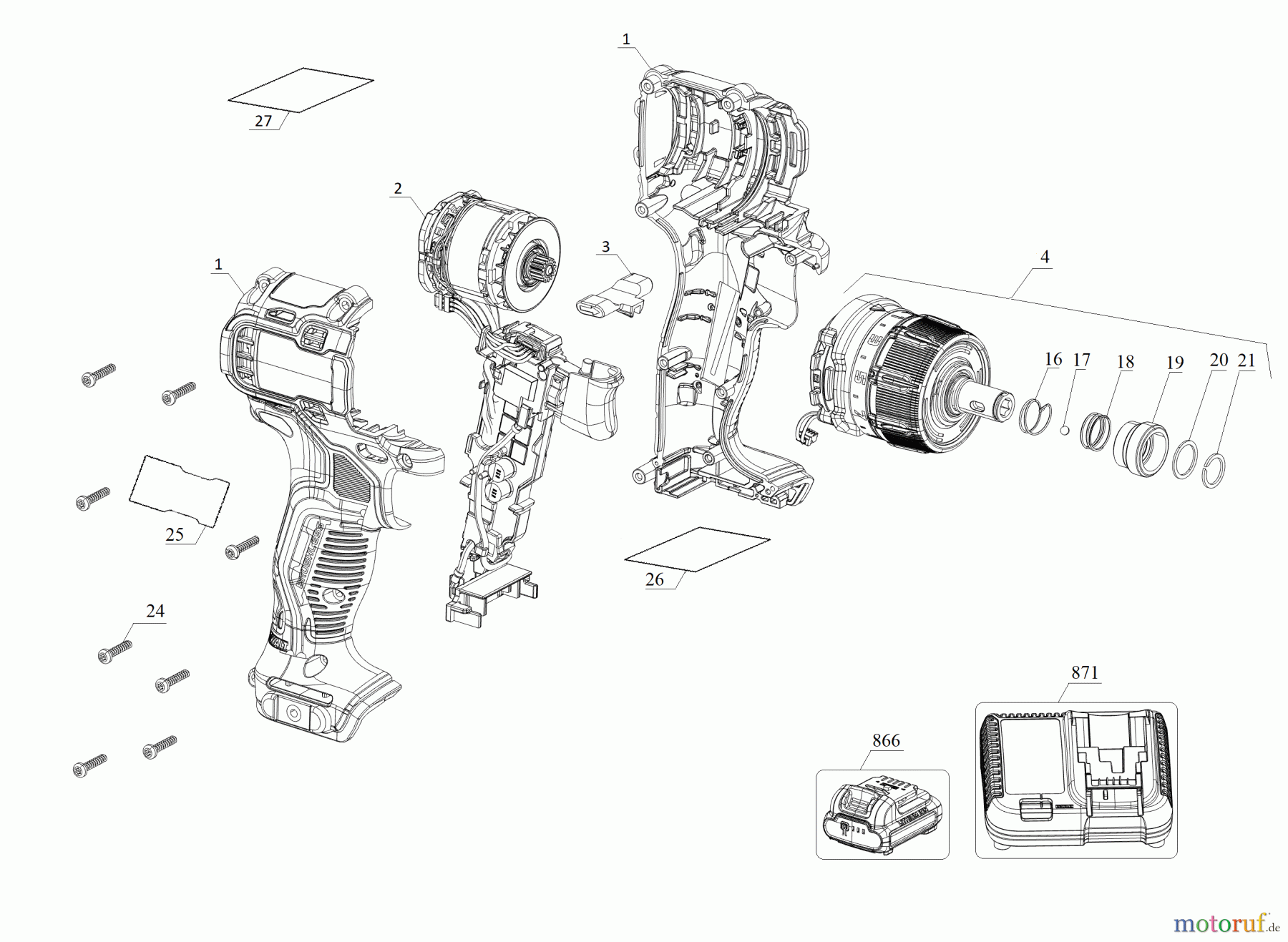 MAC POWER TOOLS 12V MAX BRUSHLESS SCREWDR MCF601G2 Seite 1