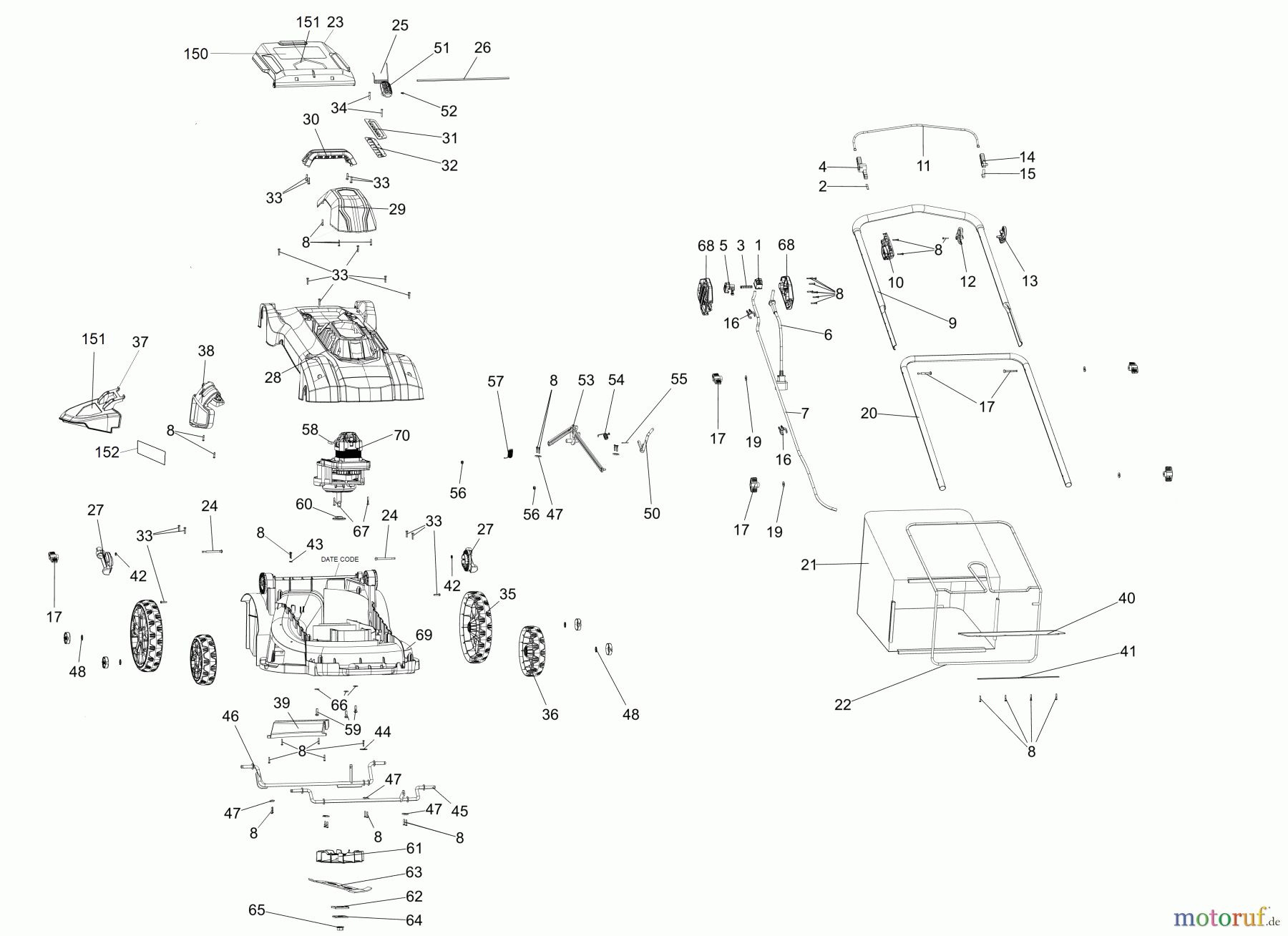 BLACK+DECKER AUSSERHALB RASENMÄHER, SCHNEEFRÄSEN 13A 20IN CRD MWR BH BEMW213 Seite 1