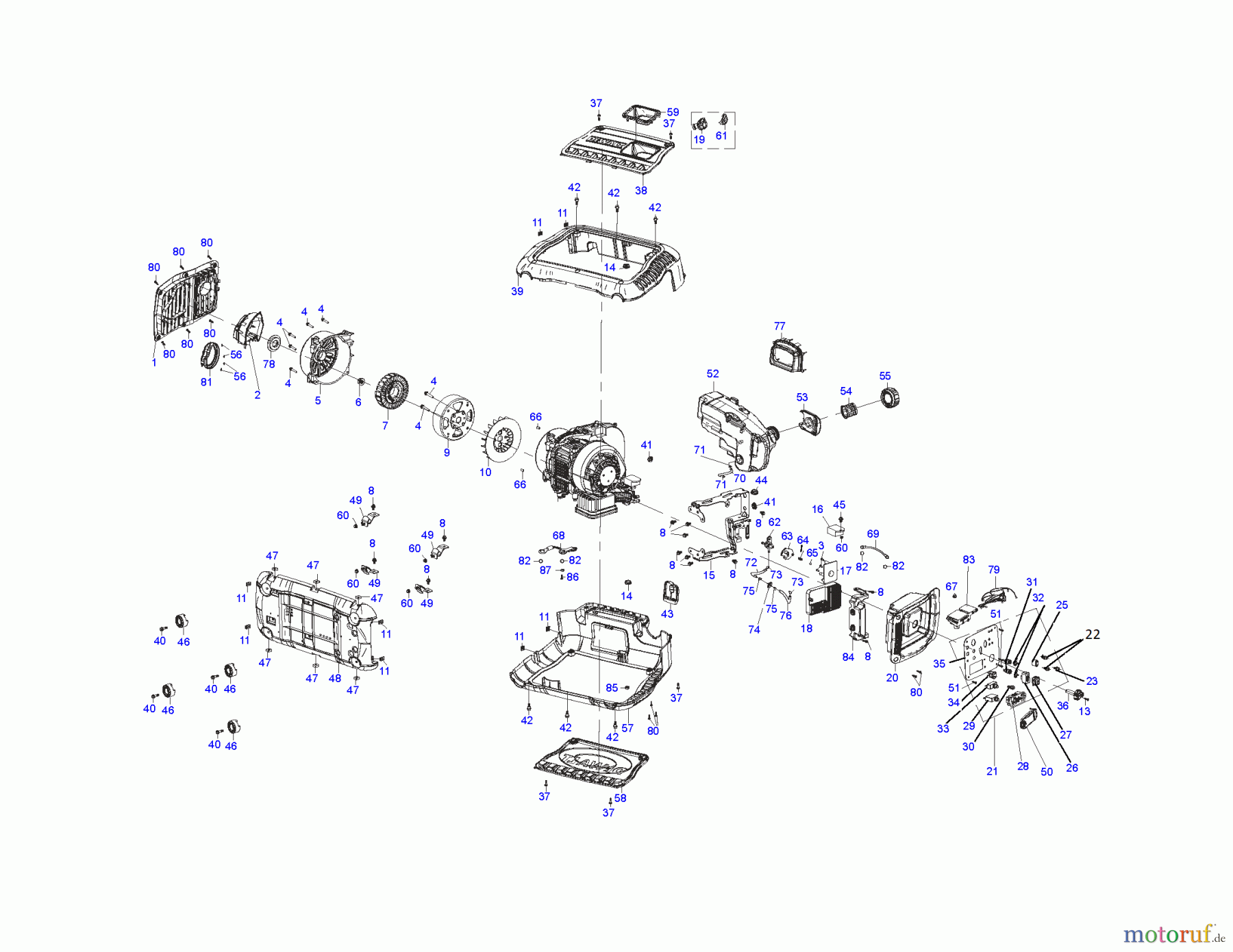 DEWALT Divers GENERATOR DXGNI2200 Seite 1
