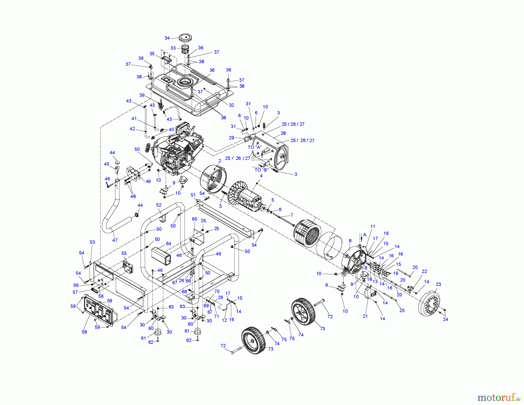 DEWALT Divers GENERATOR DXGNR4000 Seite 1
