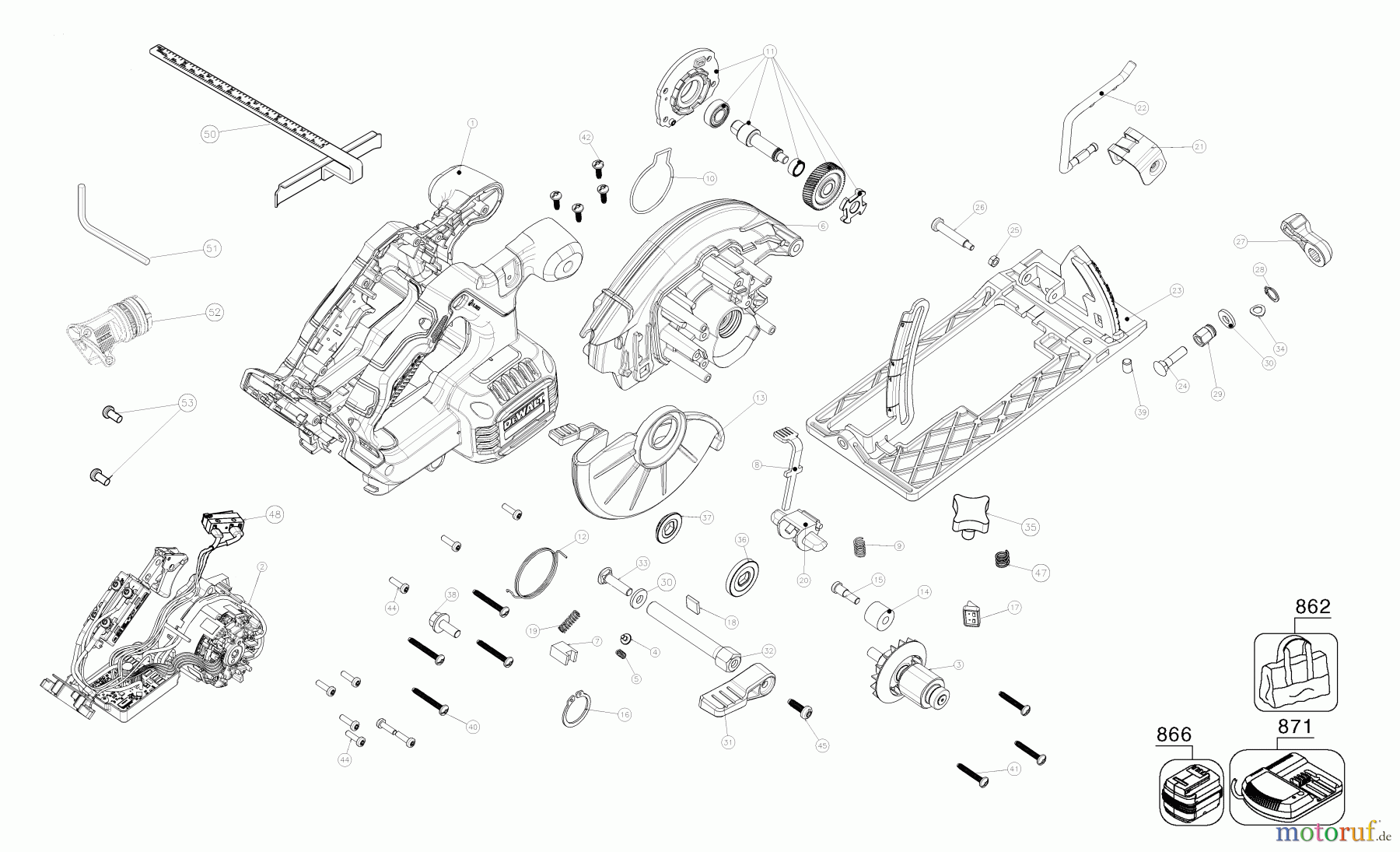  DEWALT HOLZARBEITEN KREISSÄGEN KREISSGE DCS512N Seite 1