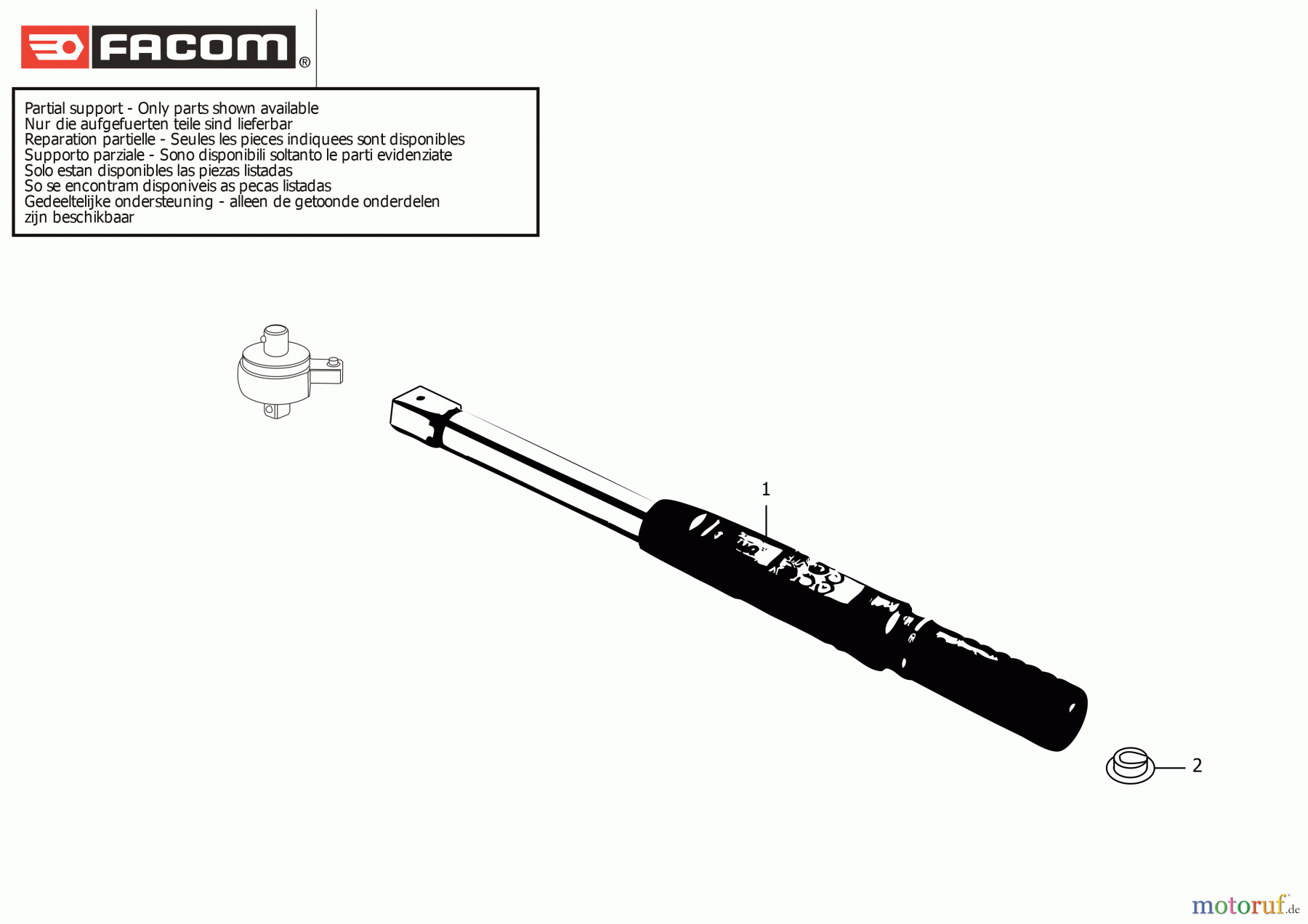 FACOM WRENCHES DREHMOMENTSCHLÜSSEL E.316A815K Seite 1