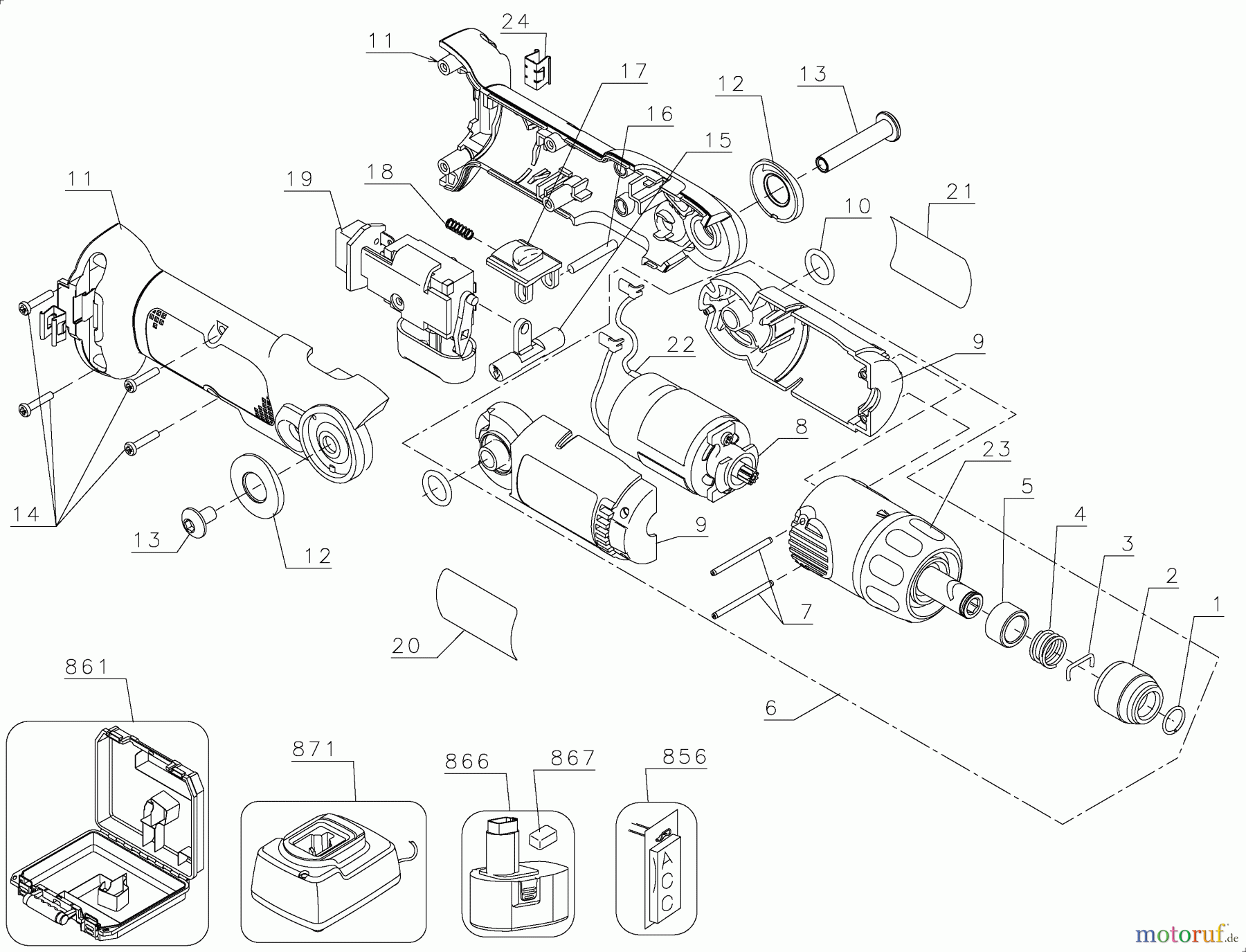 DEWALT Divers 7.2V Screwdriver Bi-Volt DW920K2 Seite 1