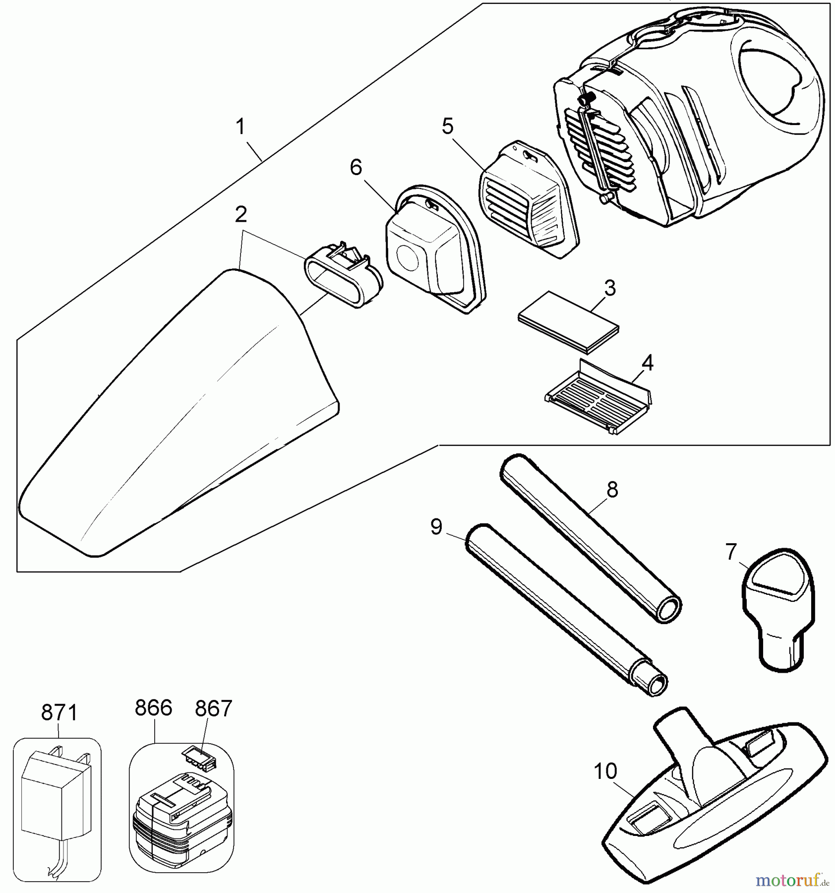  BLACK+DECKER HAUSHALT REINIGUNG 14.4V VAC SPV1450 Seite 1