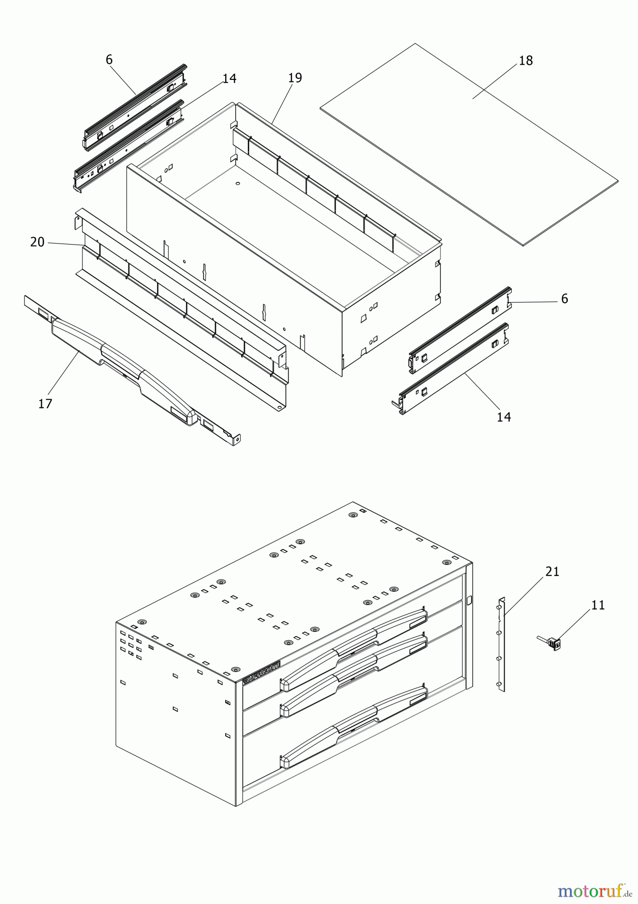 FACOM STORAGE SCHUBLADENSCHRANK F50000051 Seite 1