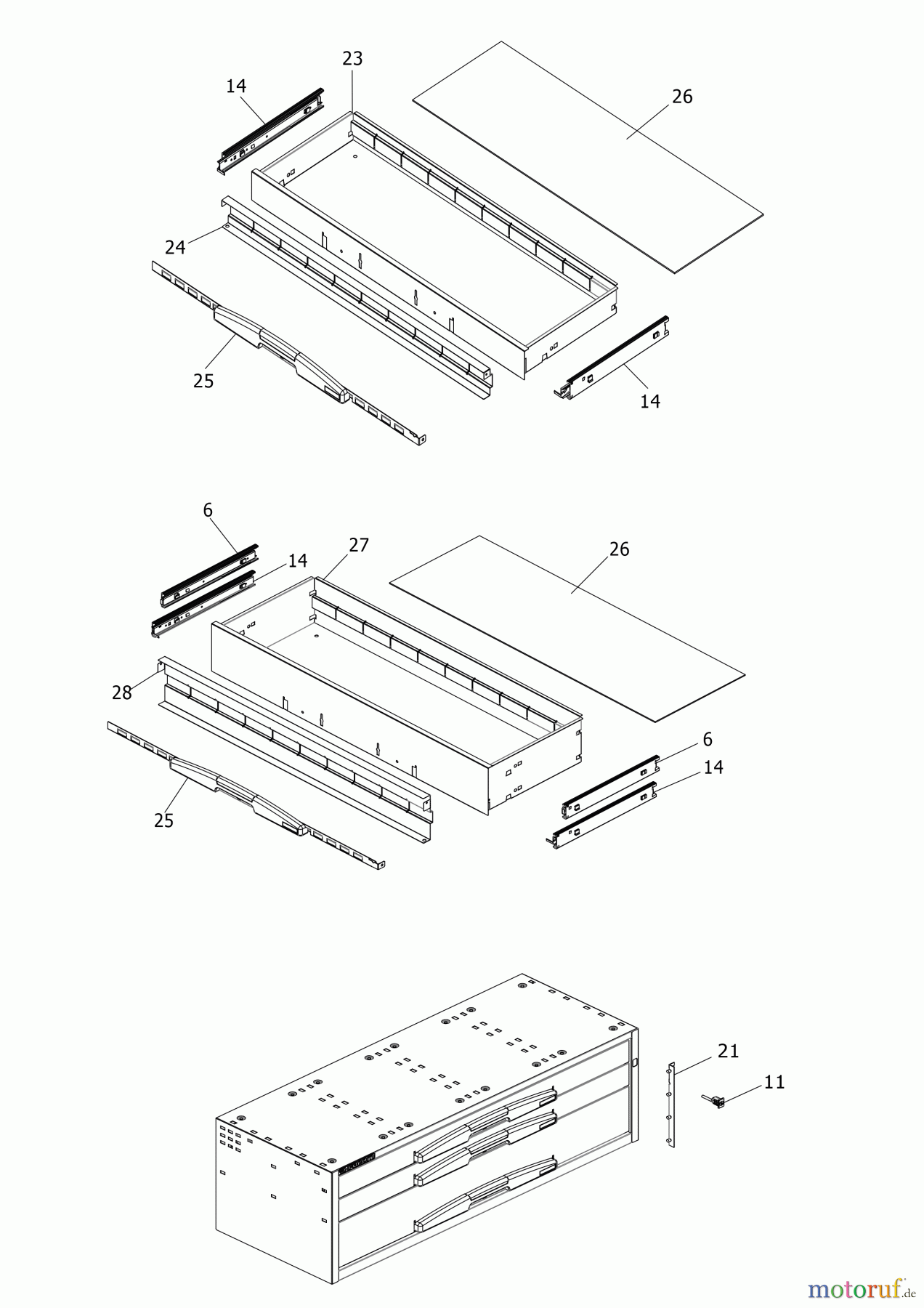 FACOM STORAGE SCHUBLADENSCHRANK F50000085 Seite 1