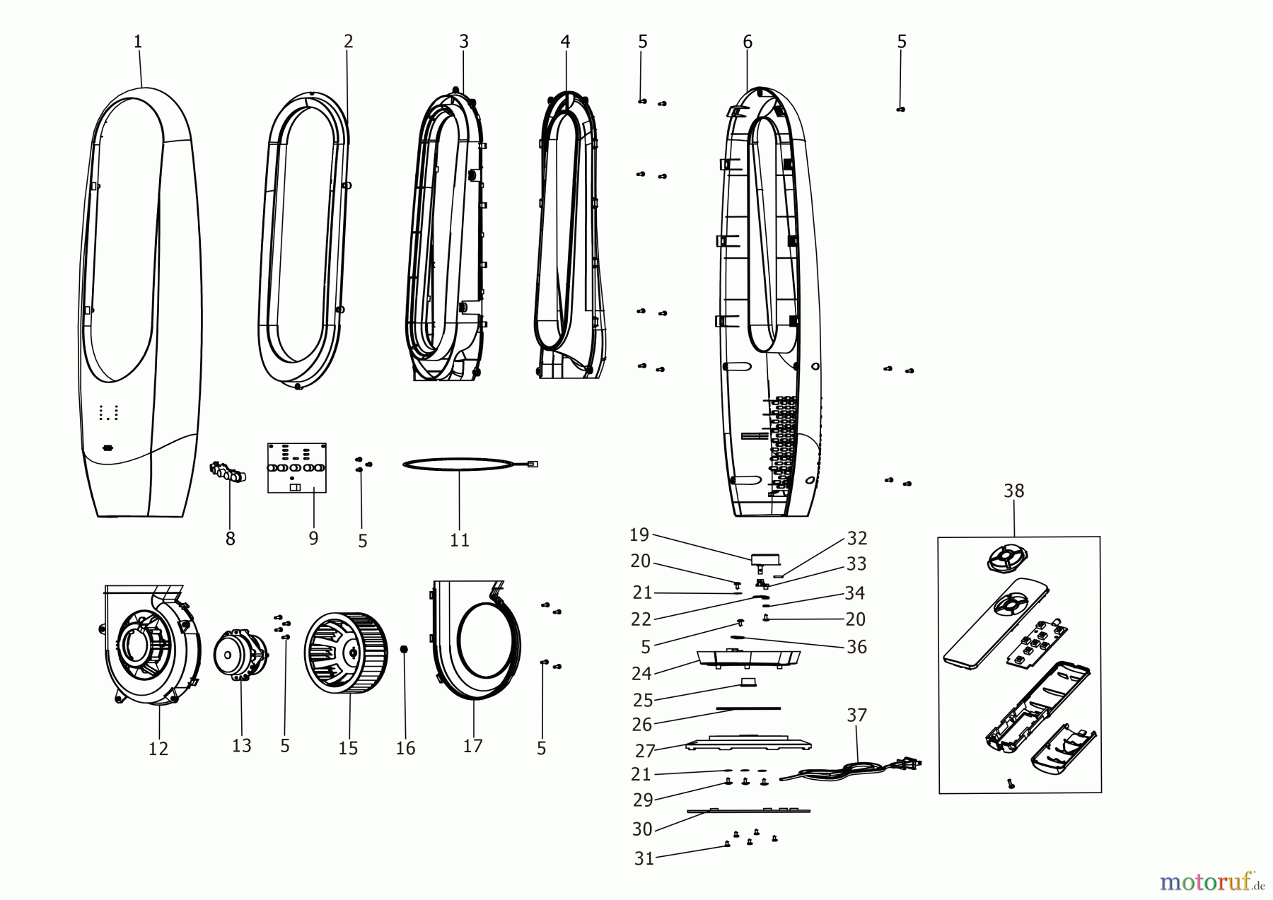 BLACK+DECKER HAUSHALT HEIZUNG LÜFTER STÄNDER FBL85 Seite 1