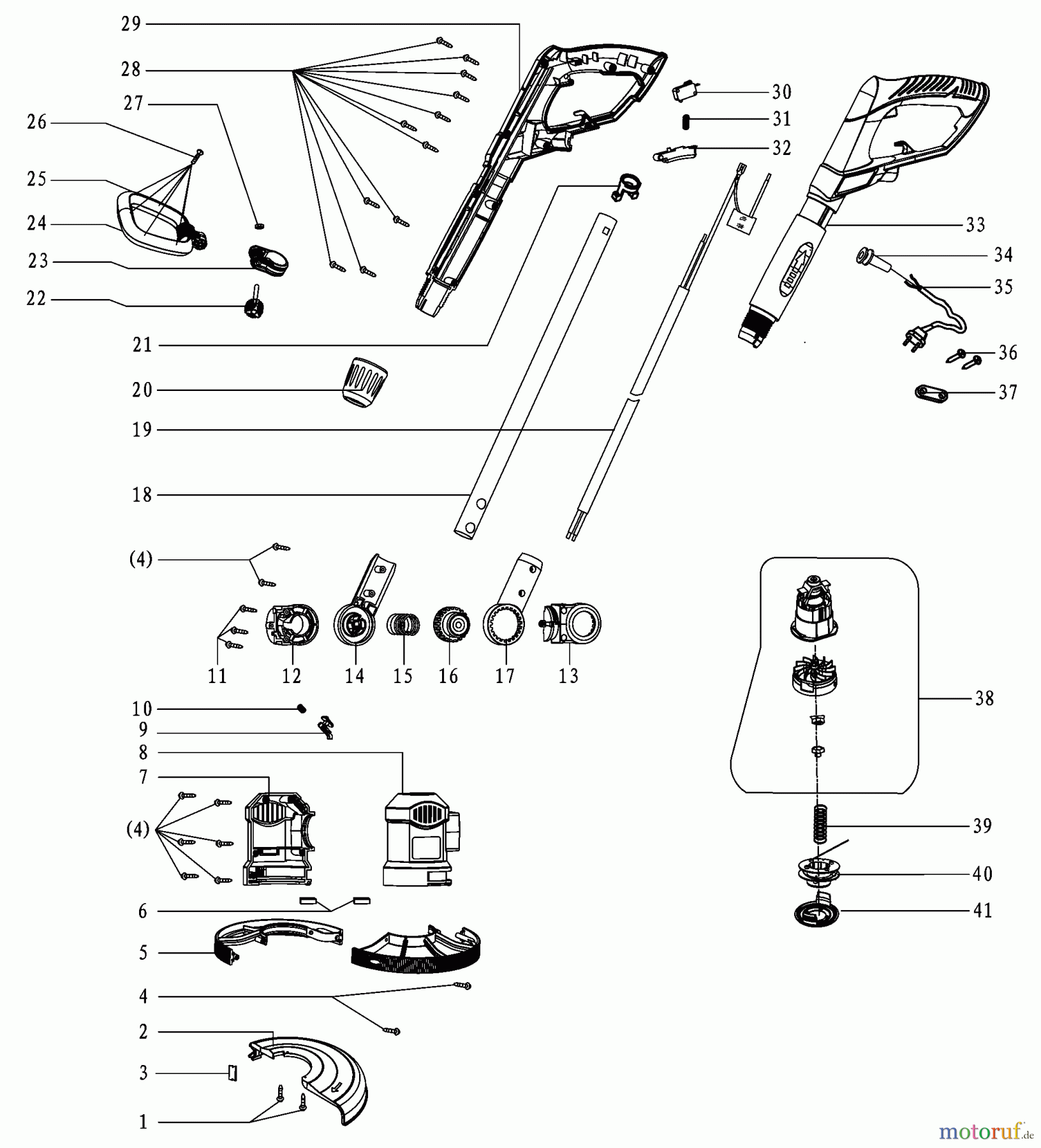  BLACK+DECKER AUSSERHALB HECKENSCHEREN, FADENTRIMMER, SCHEREN 600W STRING TRIMMER GL600N Seite 1