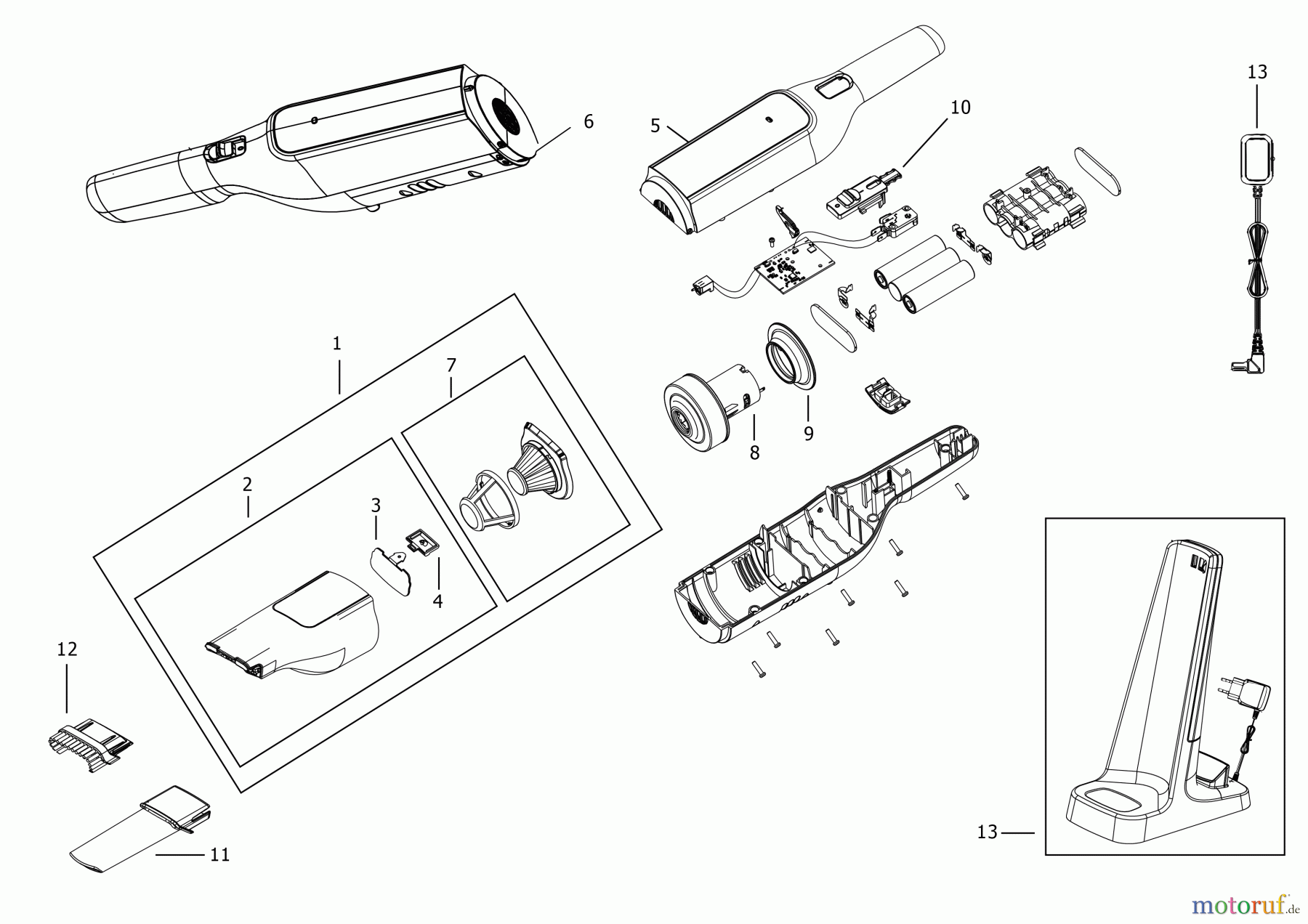 BLACK+DECKER HAUSHALT REINIGUNG STAUBSAUGER HLVC315B Seite 1