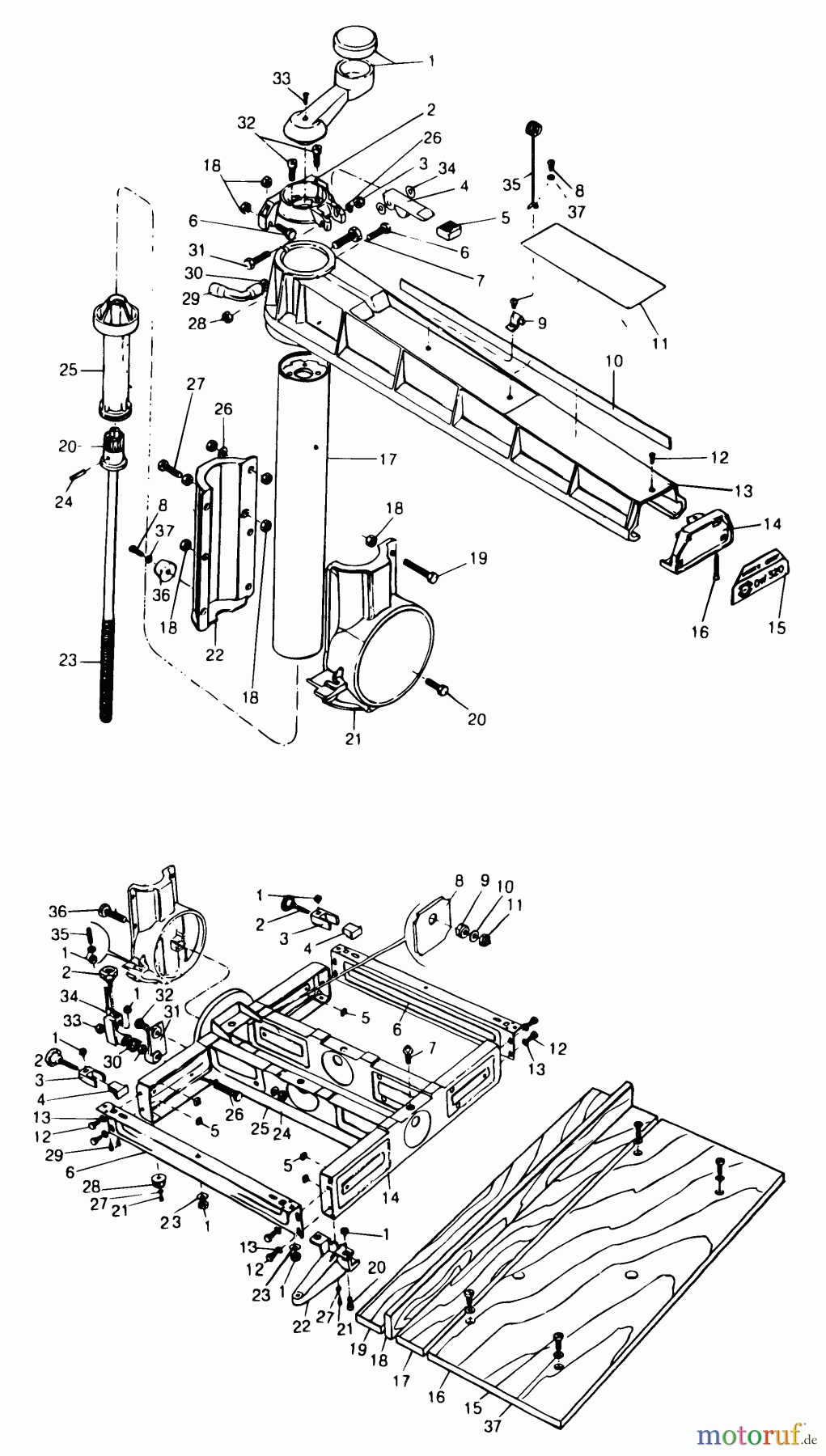 DEWALT HOLZARBEITEN RADIALKREISSÄGEN RADIALARMSÄGE DW320-----A Seite 1
