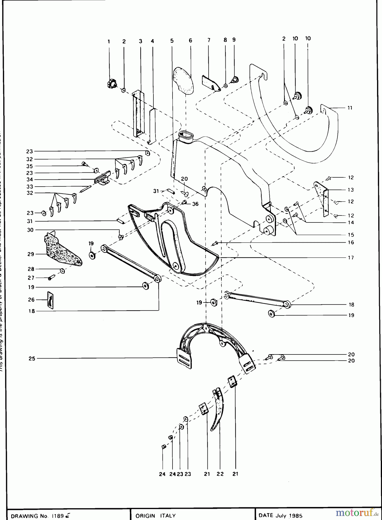  DEWALT HOLZARBEITEN RADIALKREISSÄGEN RADIALARMSÄGE DW8103----F Seite 1