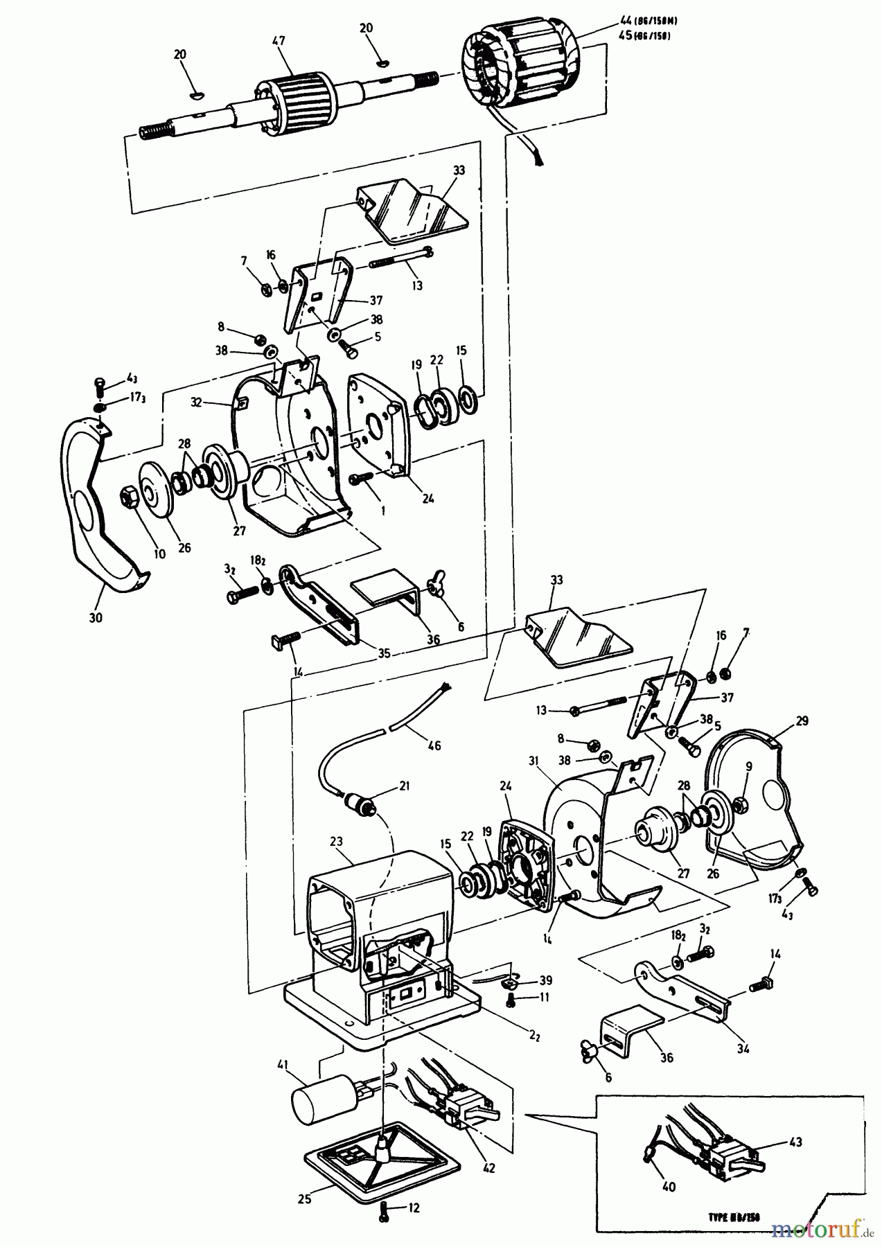  BLACK+DECKER PROFESSIONELL SCHLEIFMASCHINEN, POLIERMASCHINEN UND EINFÄDLER TISCHSCHLEIFMASCHINE P7501 Seite 1