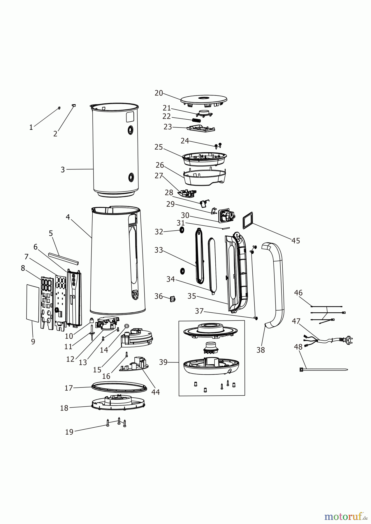 BLACK+DECKER HAUSHALT GETRÄNKE KESSEL JCD200 Seite 1
