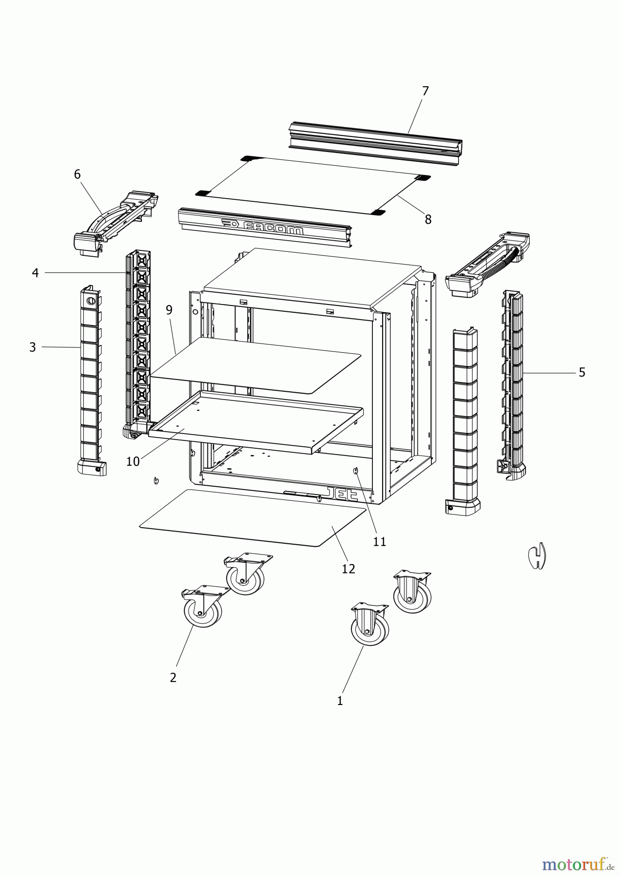  FACOM STORAGE WERKSTATTWAGEN JET.UC3SM3A Seite 1