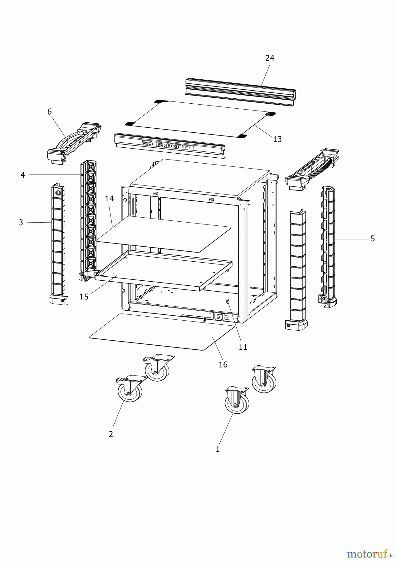  FACOM STORAGE WERKSTATTWAGEN JET.UC3SM4A Seite 1