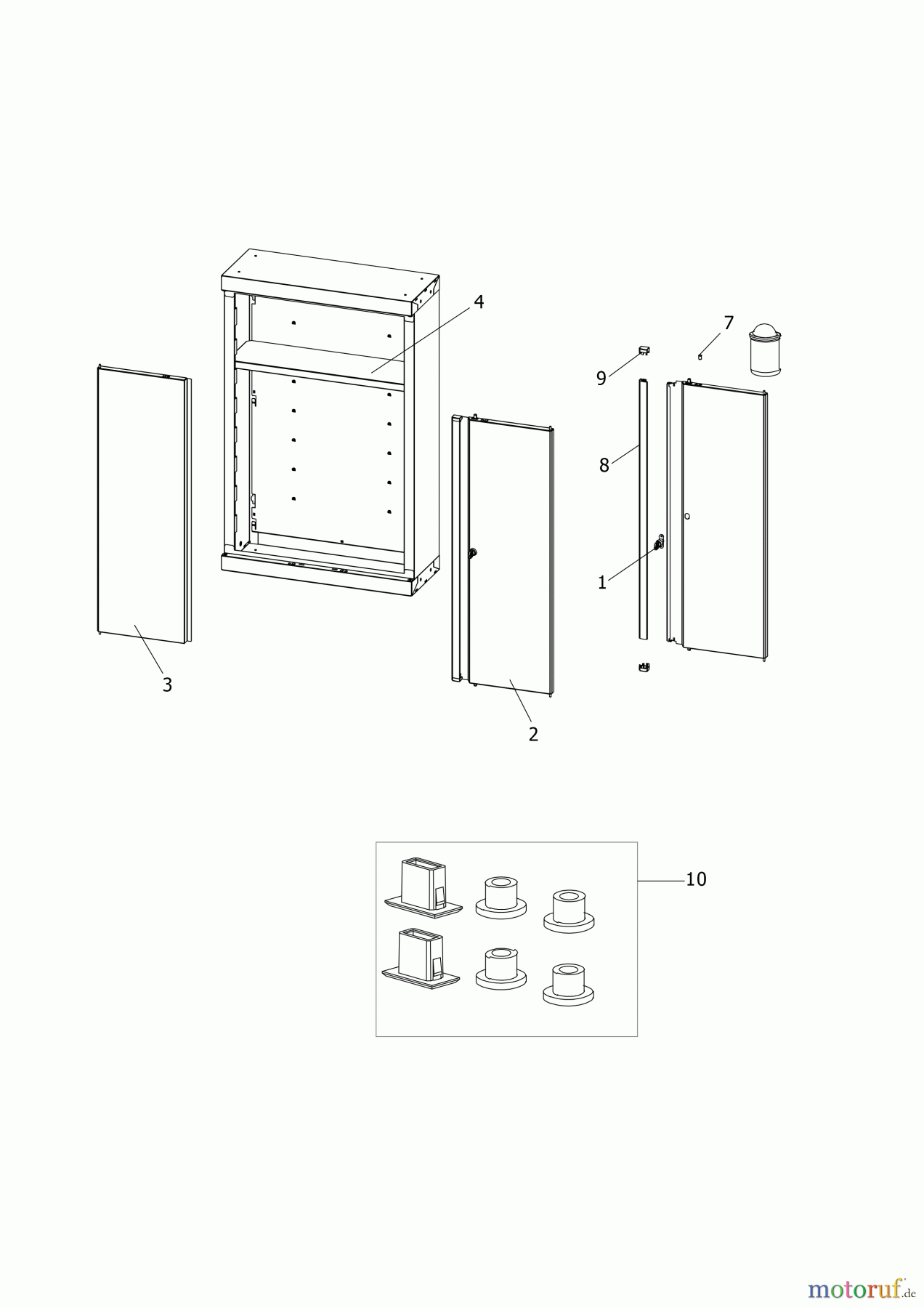 FACOM STORAGE SHELVING CABINET JLS3-MHSPPBS Seite 1