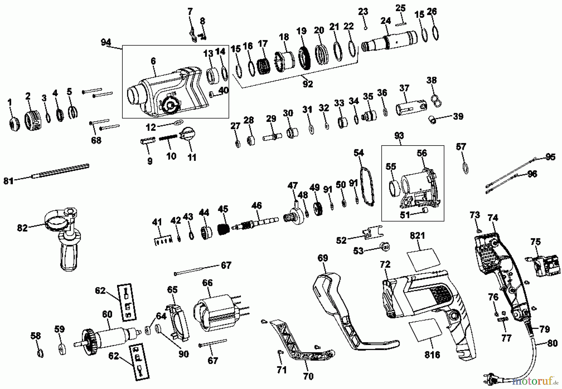 BLACK+DECKER Divers DREHHAMMER KD975KA Seite 1