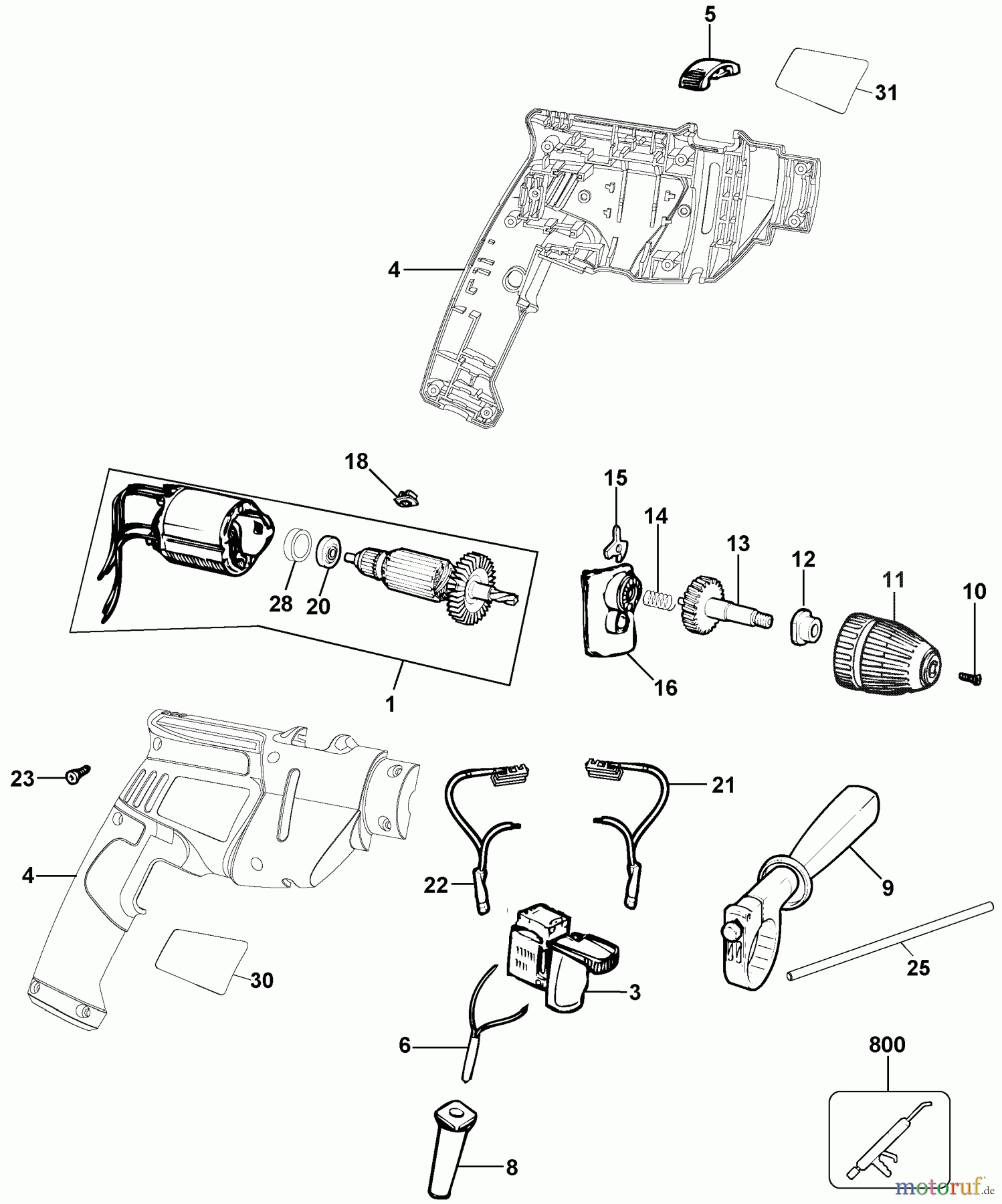  BLACK+DECKER Divers 1/2 HAMMER DRILL KR550 Seite 1