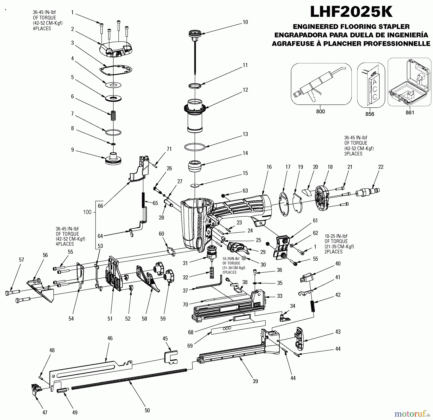  BOSTITCH NAILERS 53514 LHF2025K Seite 1