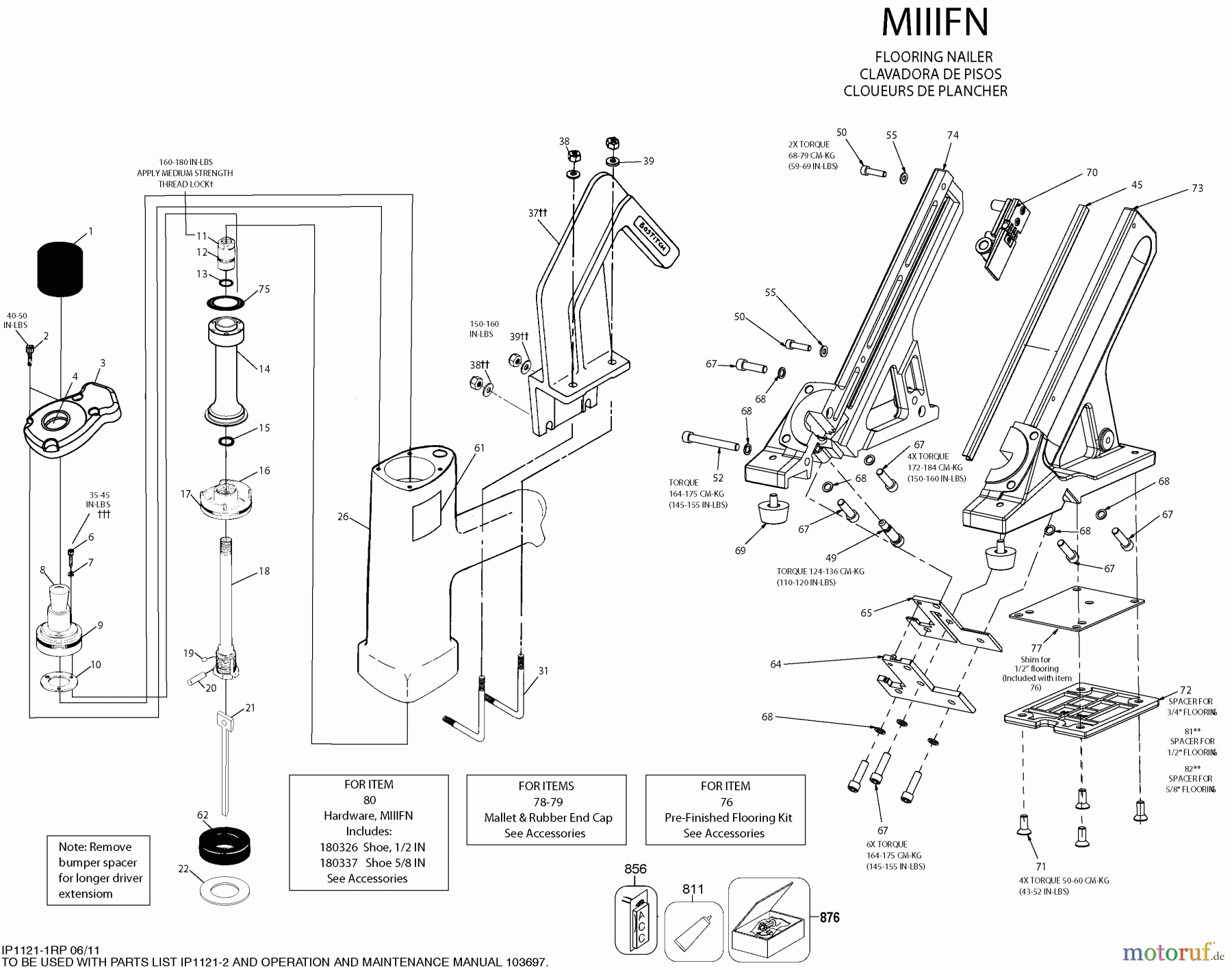 BOSTITCH NAILERS NAGLER MIIIFN Seite 1