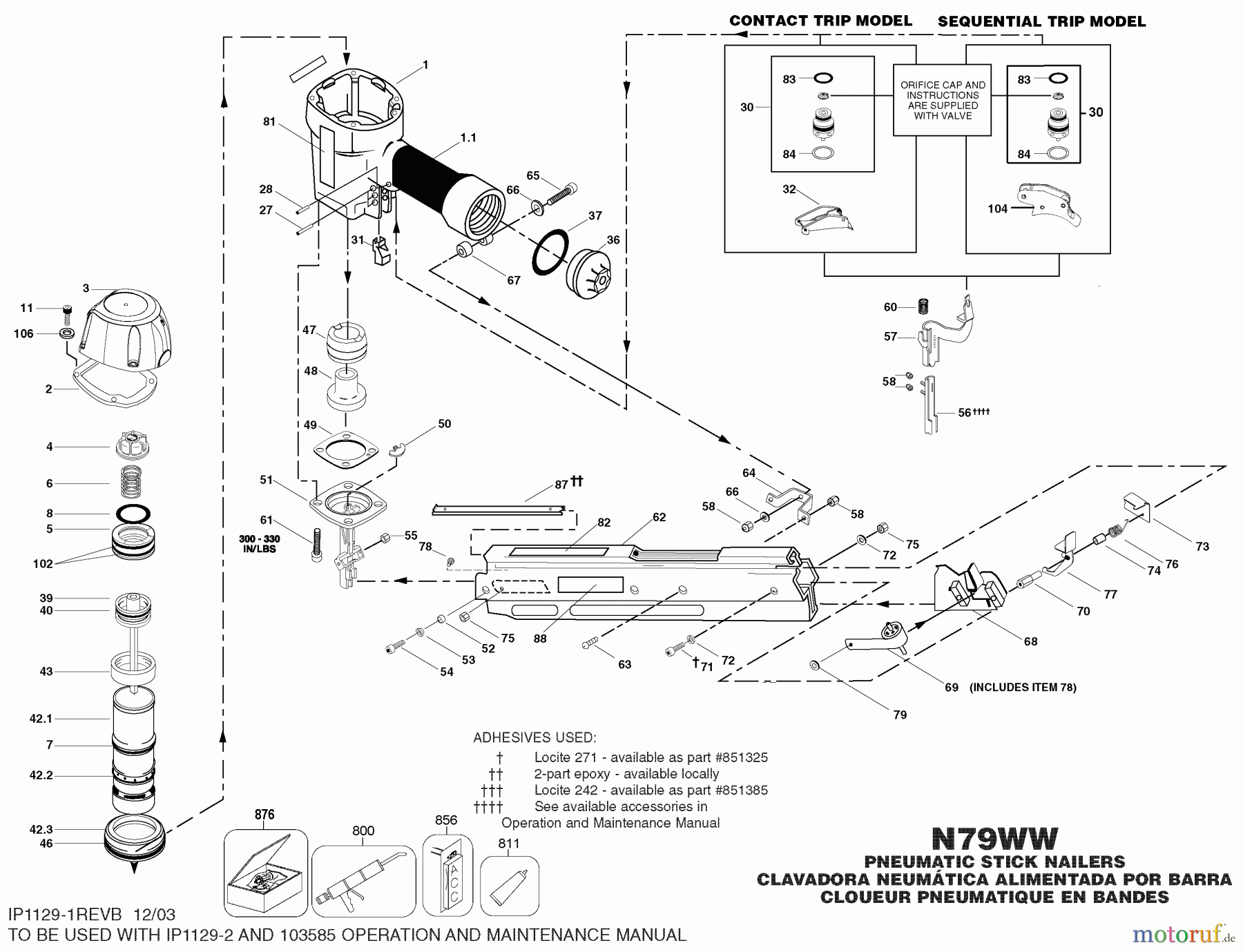  BOSTITCH NAILERS NAGLER N79WW Seite 1