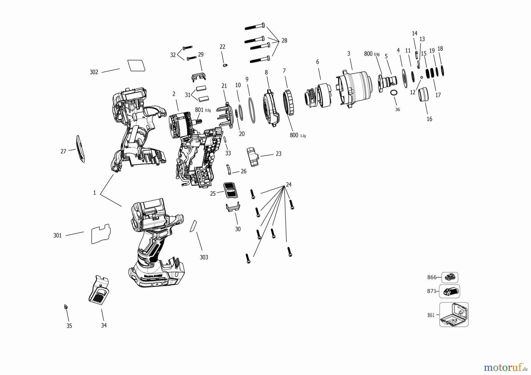 STANLEY CORDLESS DRILLS CDLS DRILLS 18V SCHLAGSCHRAUBER SBI830K Seite 1