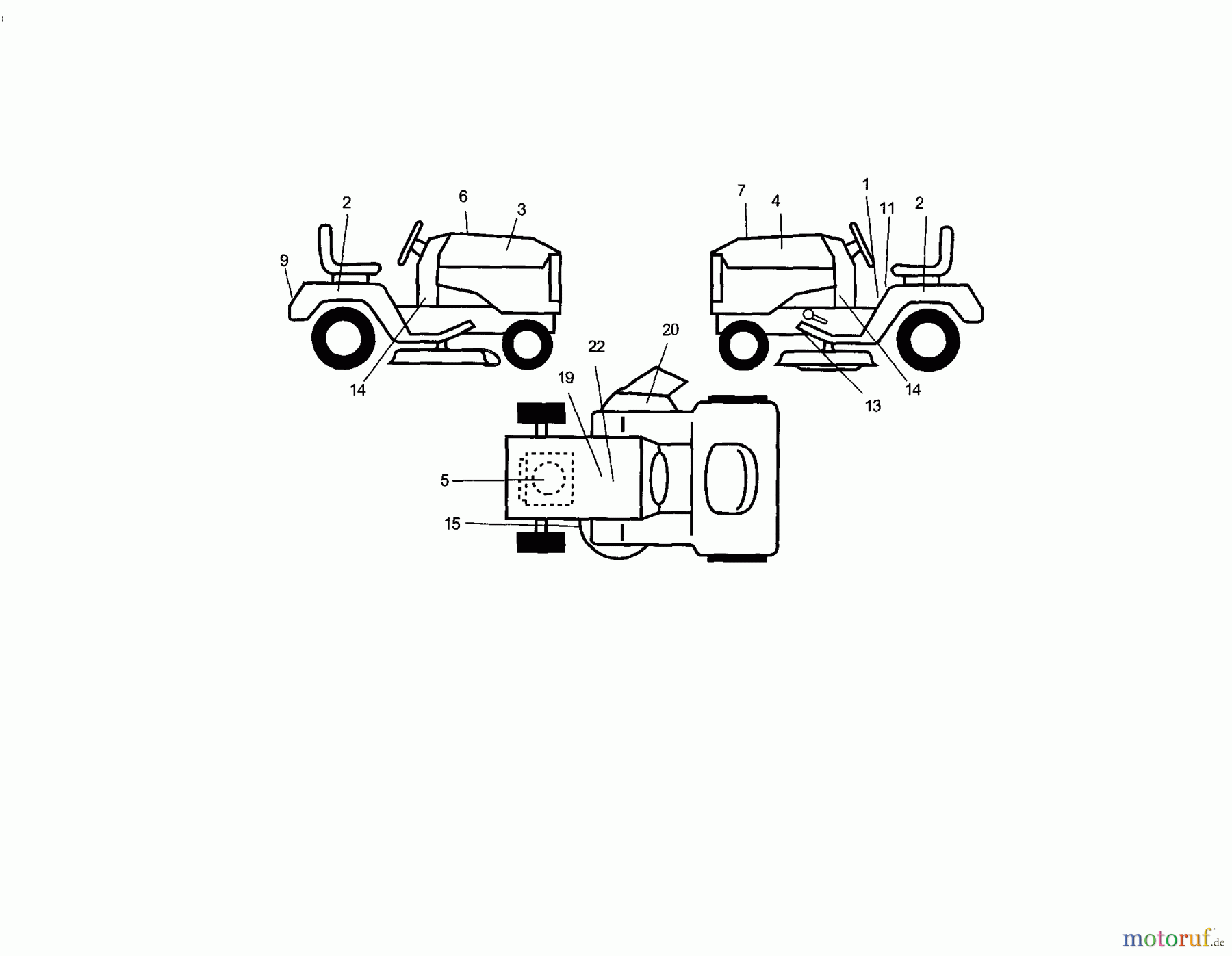  CRAFTSMAN Divers TRACTOR 917.270824 Seite 7