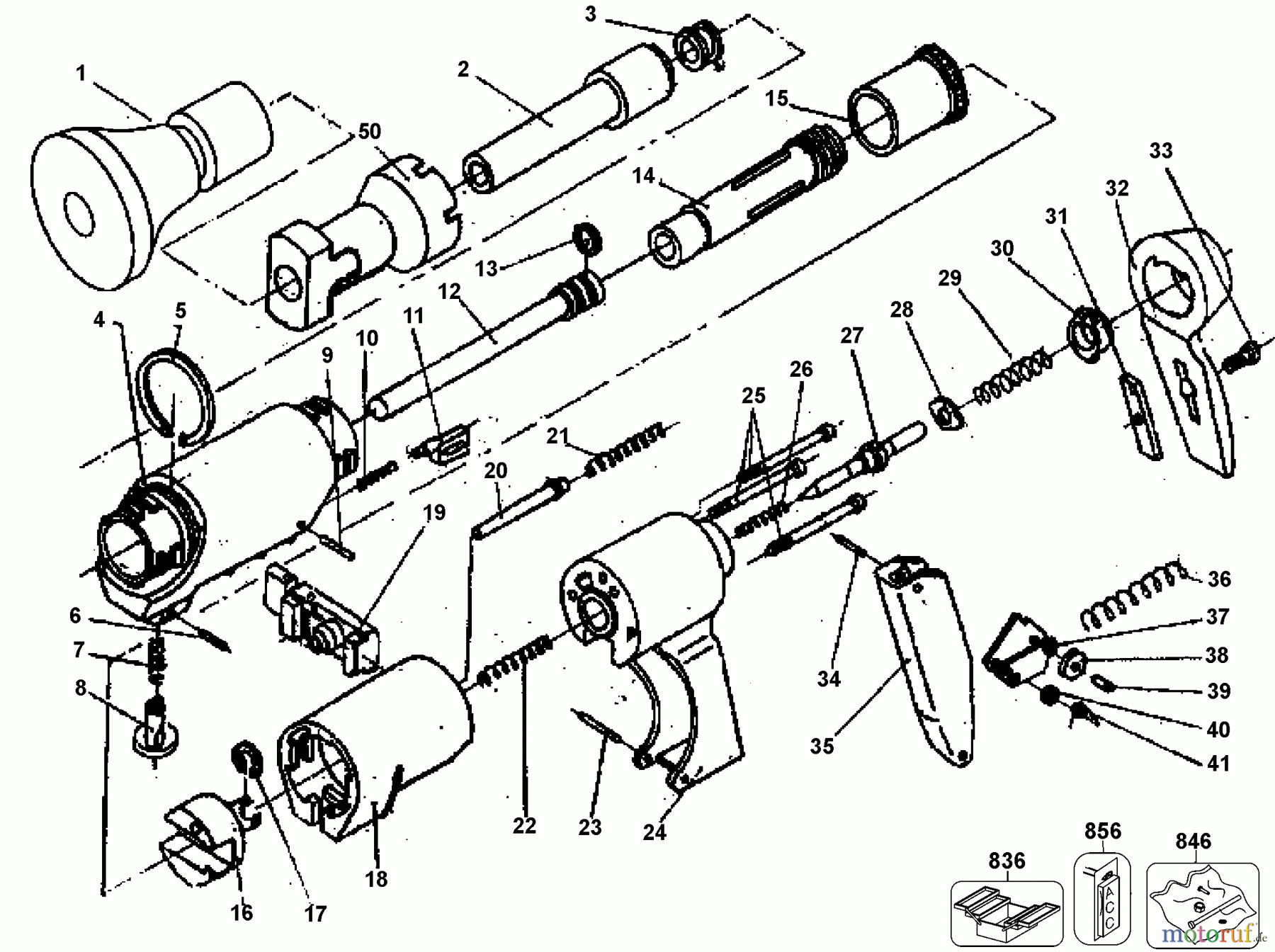 DEWALT BEFESTIGUNG PULVER AKTIVIERT P3801 POWDER TOOL DELUXE 52008-PWR Seite 1