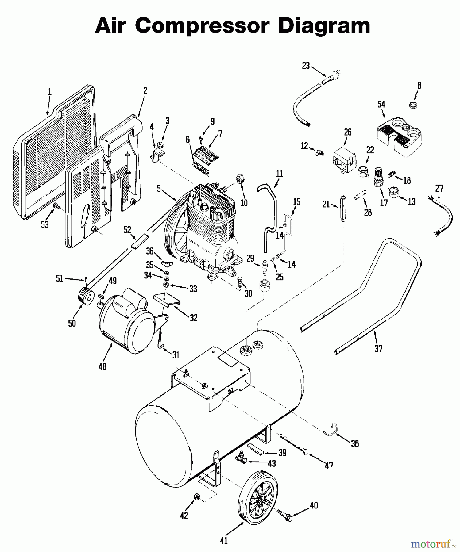 OEM Black und Decker Divers A 4.0HP 20G HP OL 1STG 24 IR4E20AD Seite 1