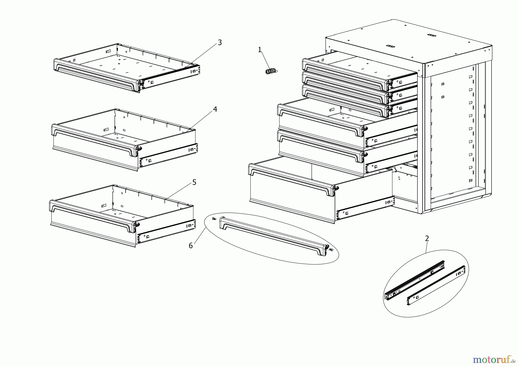  FACOM STORAGE WERKSTATTWAGEN RWS2-MBS6TBS Seite 1