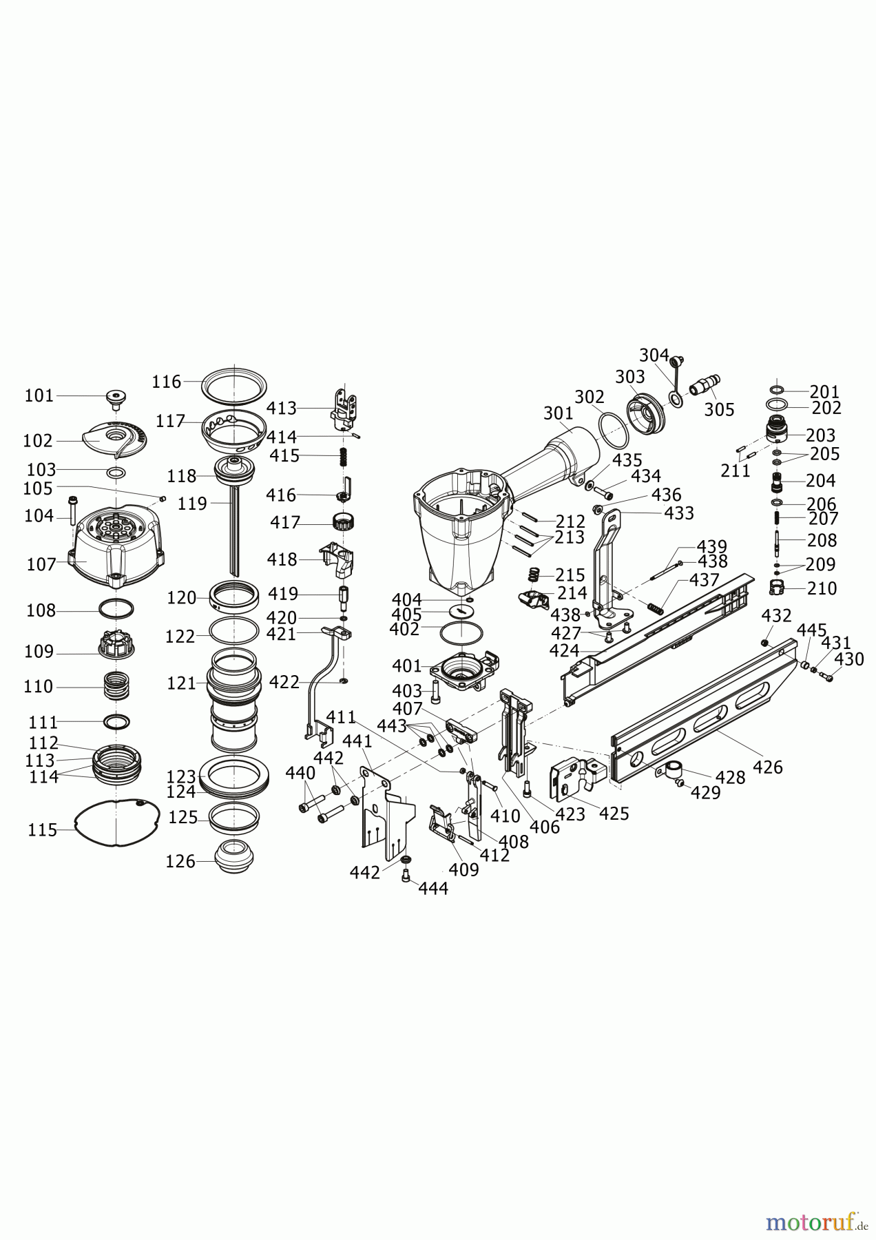 BOSTITCH STAPLER HEFTER S4765-6-E Seite 1