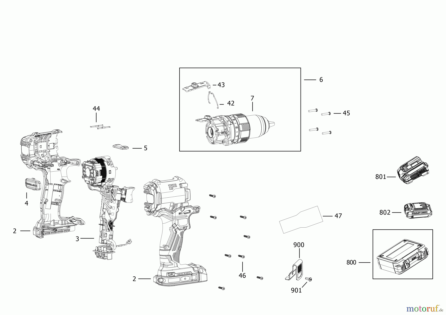  STANLEY CORDLESS DRILLS CDLS DRILLS 18V AKKU BOHRHAMMER SBD721M2K Seite 2