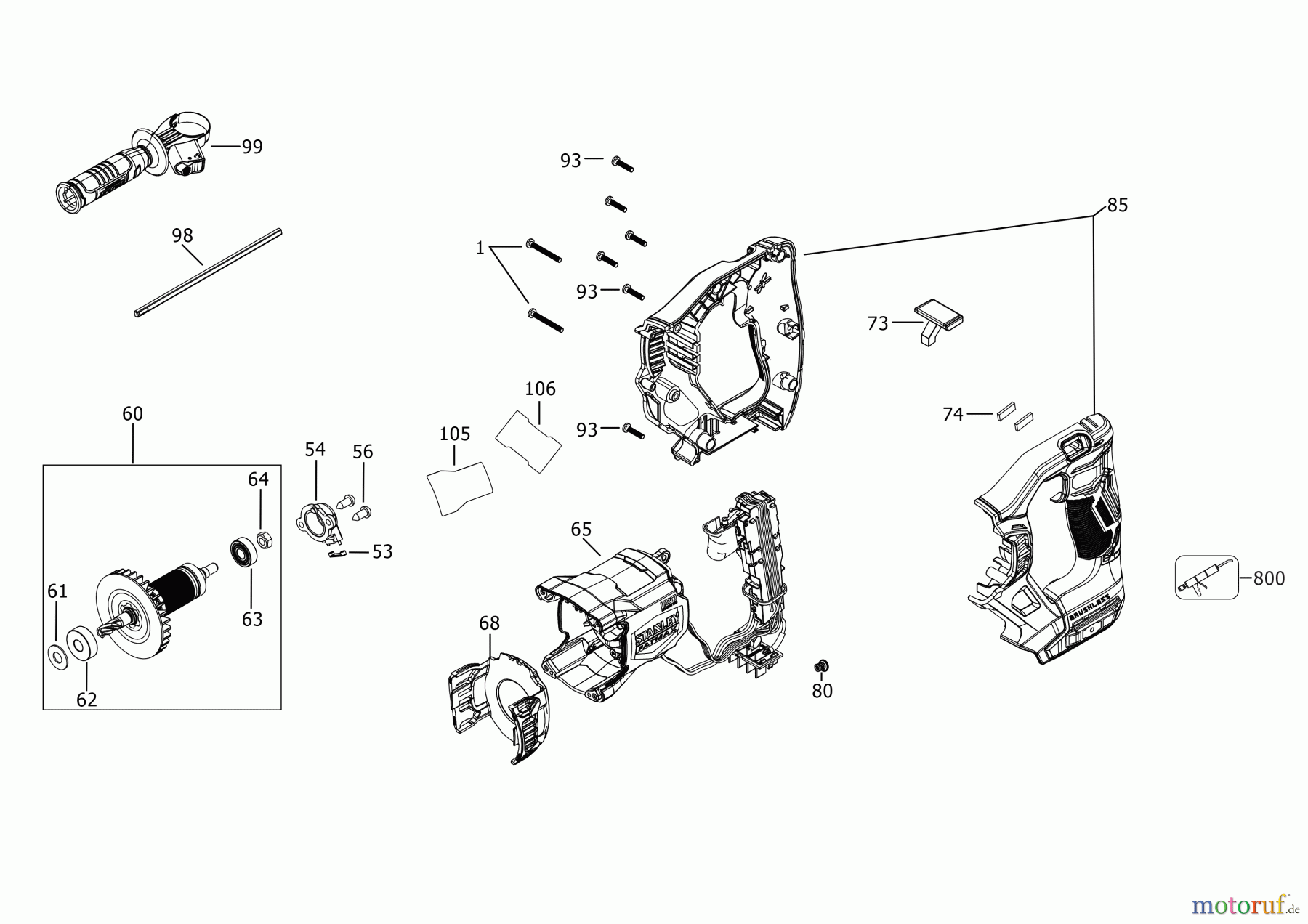  STANLEY CORDLESS DRILLS CDLS DRILLS 18V AKKU BOHRHAMMER SBH900 Seite 3