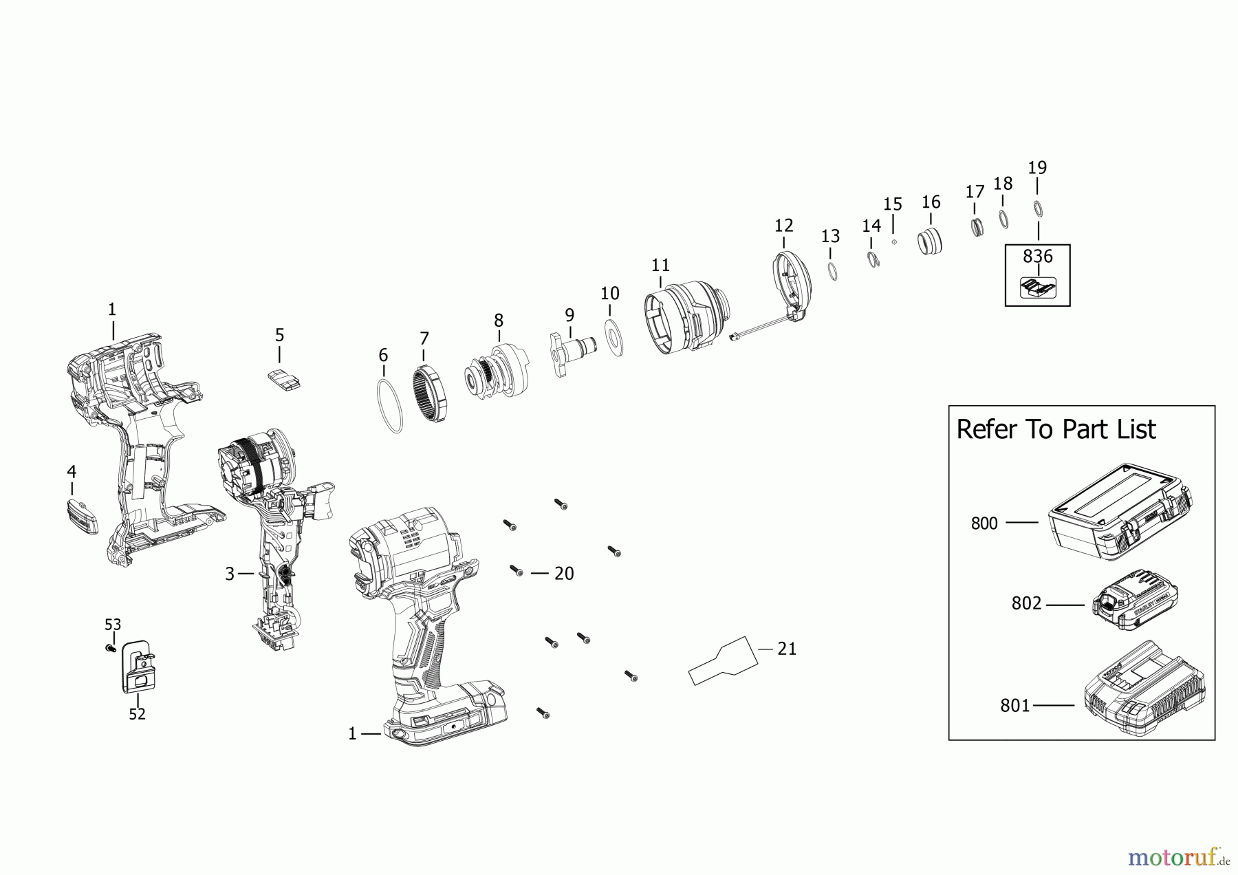 STANLEY CORDLESS DRILLS CDLS DRILLS 18V SCHLAGSCHRAUBER SBI810M2K Seite 1