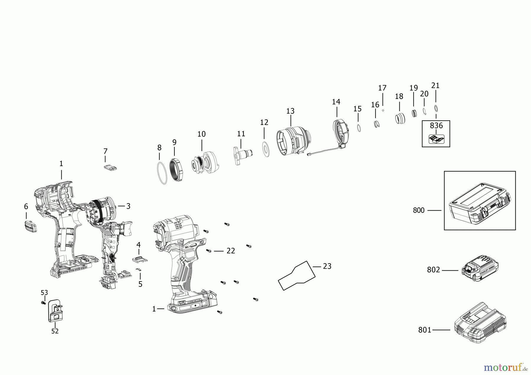 STANLEY CORDLESS DRILLS CDLS DRILLS 18V SCHLAGSCHRAUBER SBI820 Seite 1
