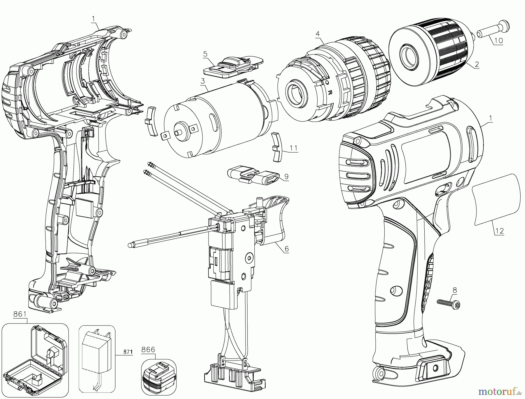 STANLEY CORDLESS DRILLS CDLS DRILLS 10.8V BOHRER/ANTRIEB SCH121S2K Seite 1