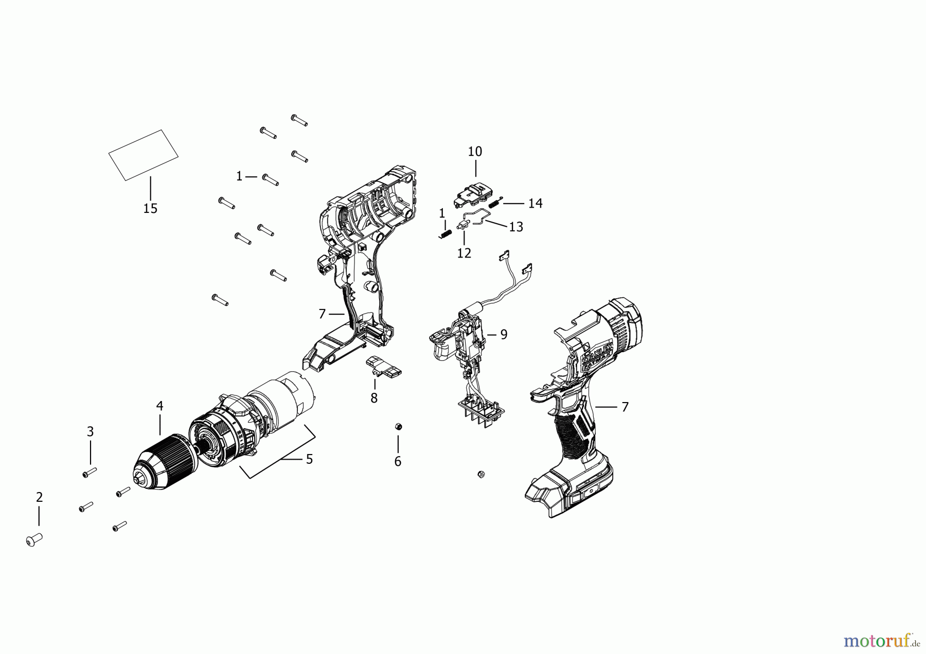  STANLEY CORDLESS DRILLS CDLS DRILLS 18V AKKU SCHRAUBER SFMCD700B Seite 1