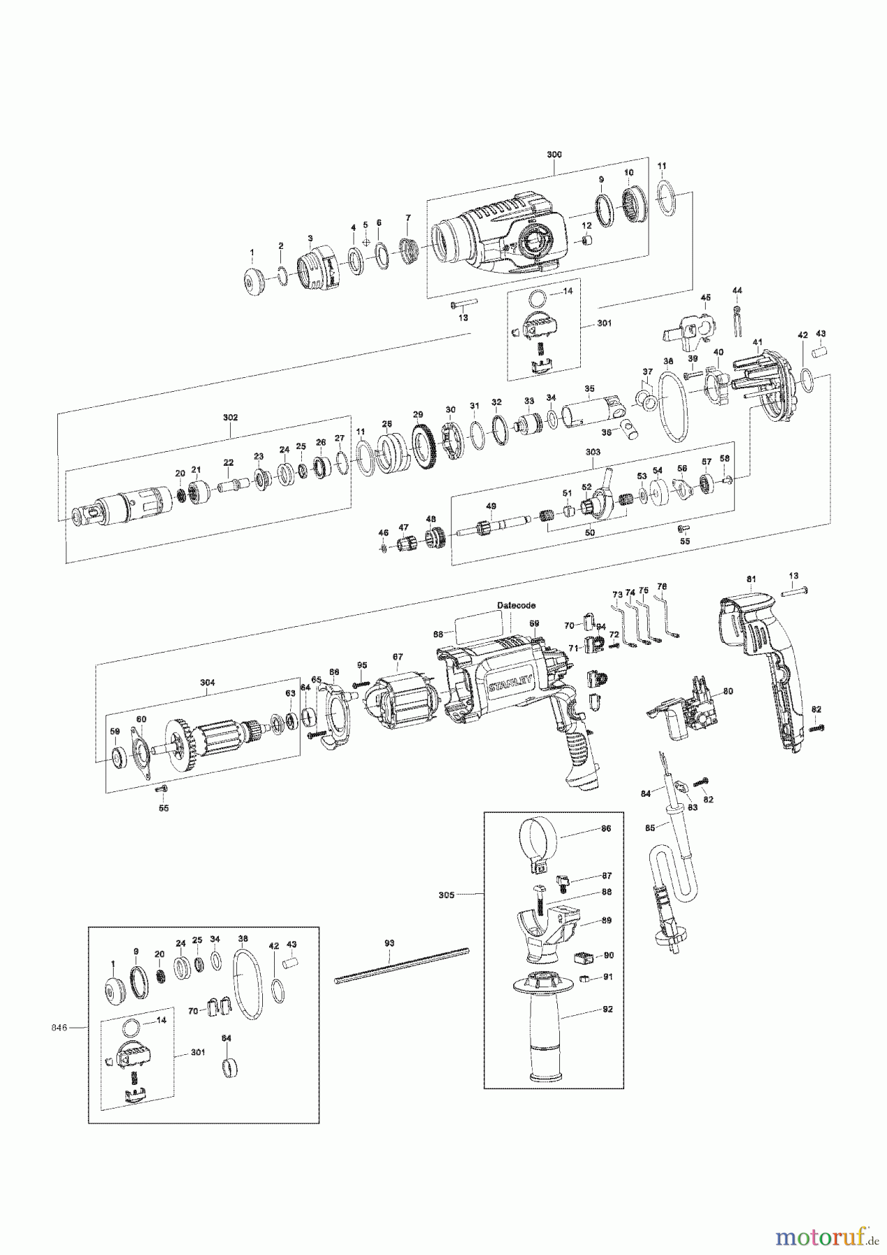 STANLEY HAMMERS ROTARY HAMMERS SDS-PLUS 24MM STANLEY ROTARY HAMME SHR243 Seite 1