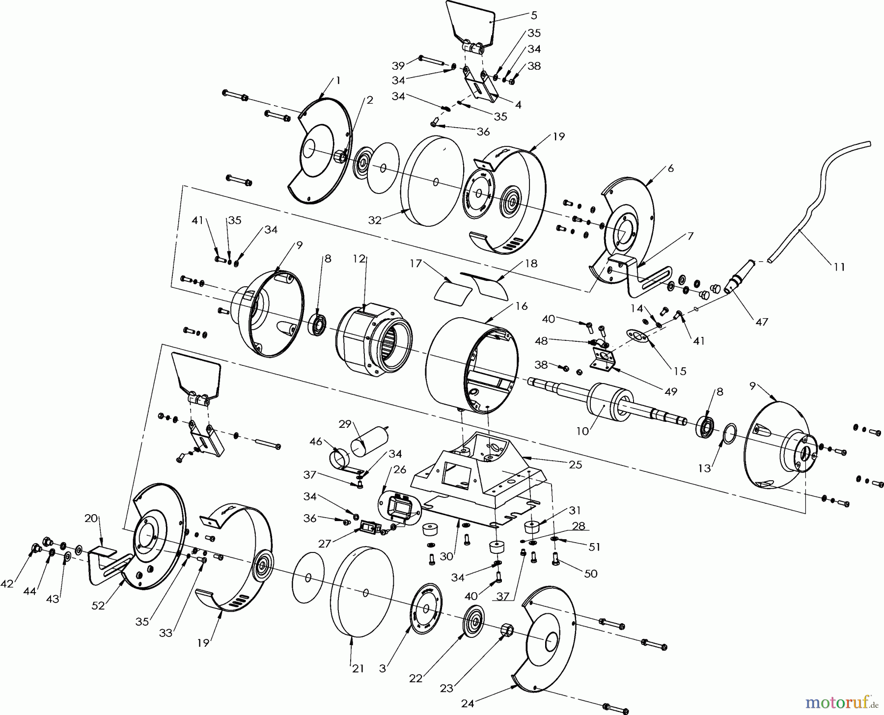  STANLEY METAL WORKING BENCH GRINDERS TISCHSCHLEIFMASCHINE STGB3715 Seite 1
