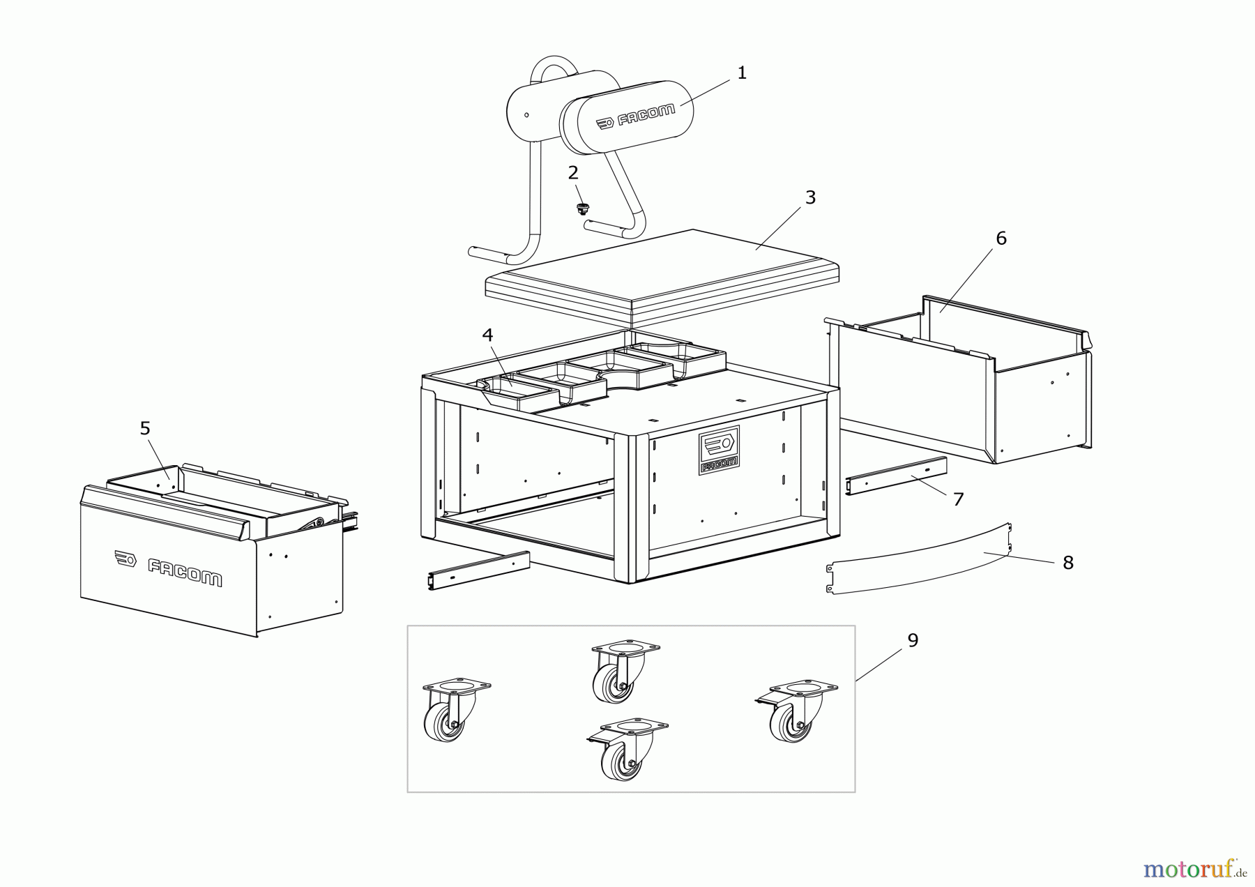  FACOM STORAGE ARBEITSPLATZ TCS-E1 Seite 1