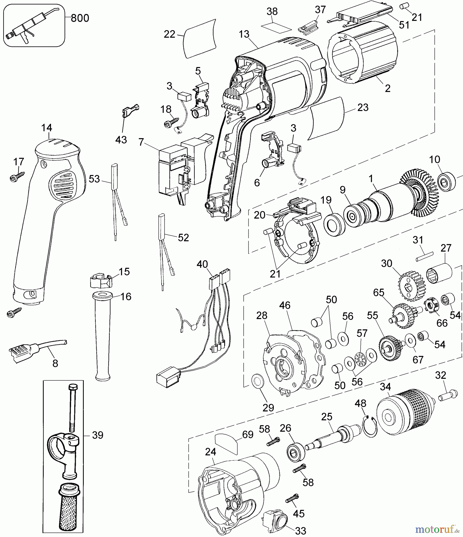 DEWALT Divers ROTARY DRILL DW248L Seite 1