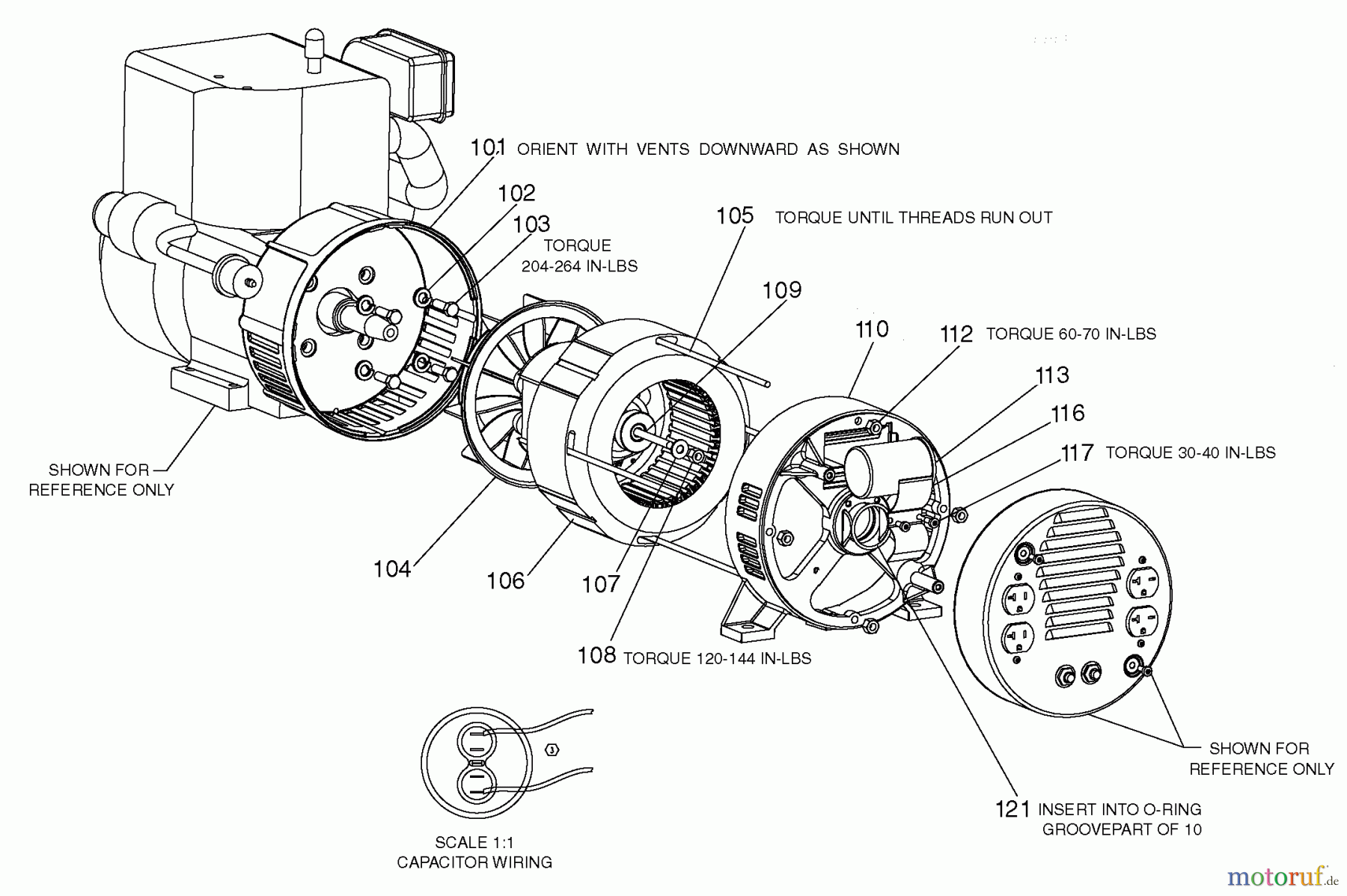 PORTER CABLE Divers G 8000W 14HP B&S BSV800 Seite 3