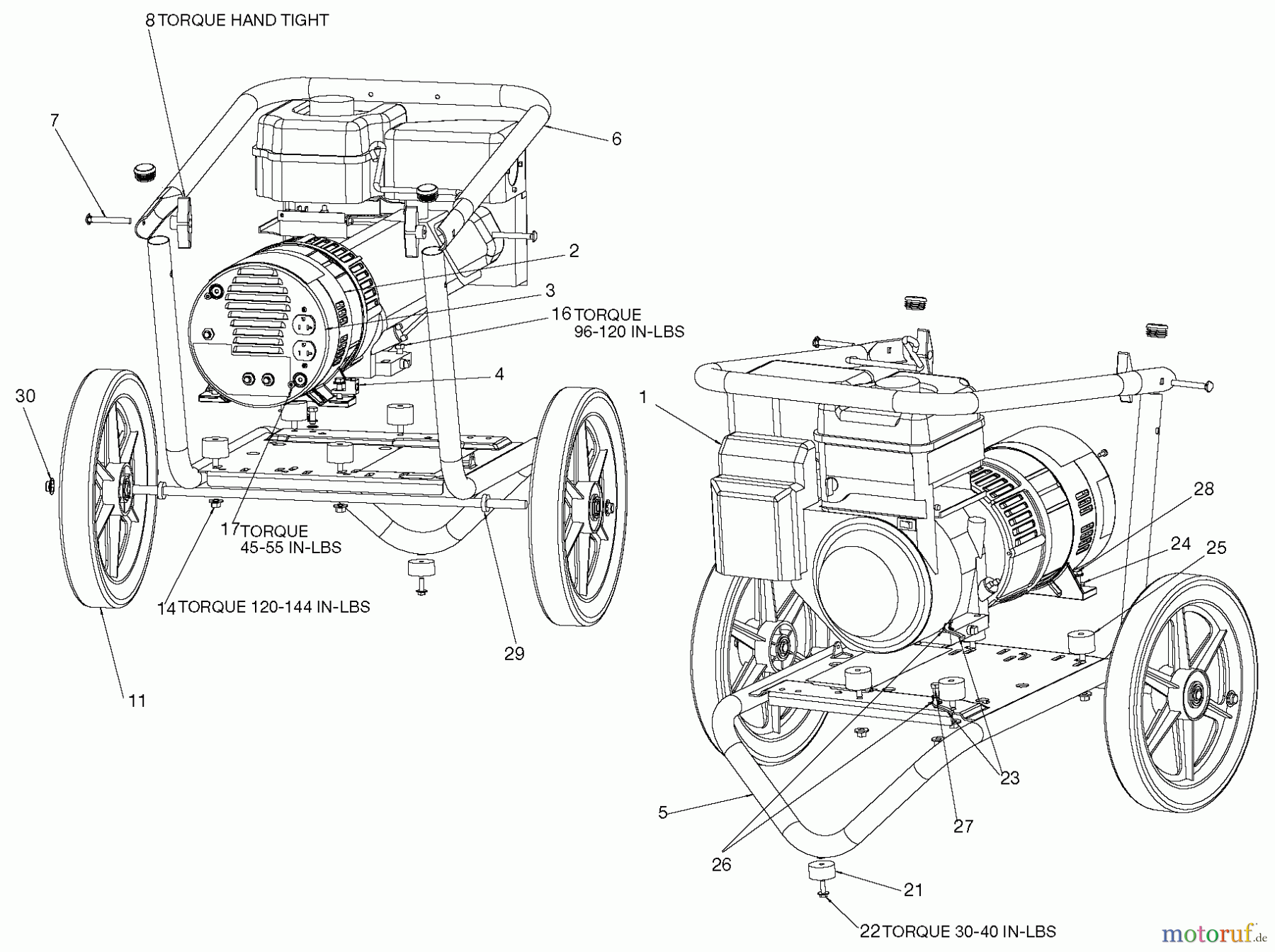  PORTER CABLE Divers G 3250W 6HP B&S DBSI325 Seite 1