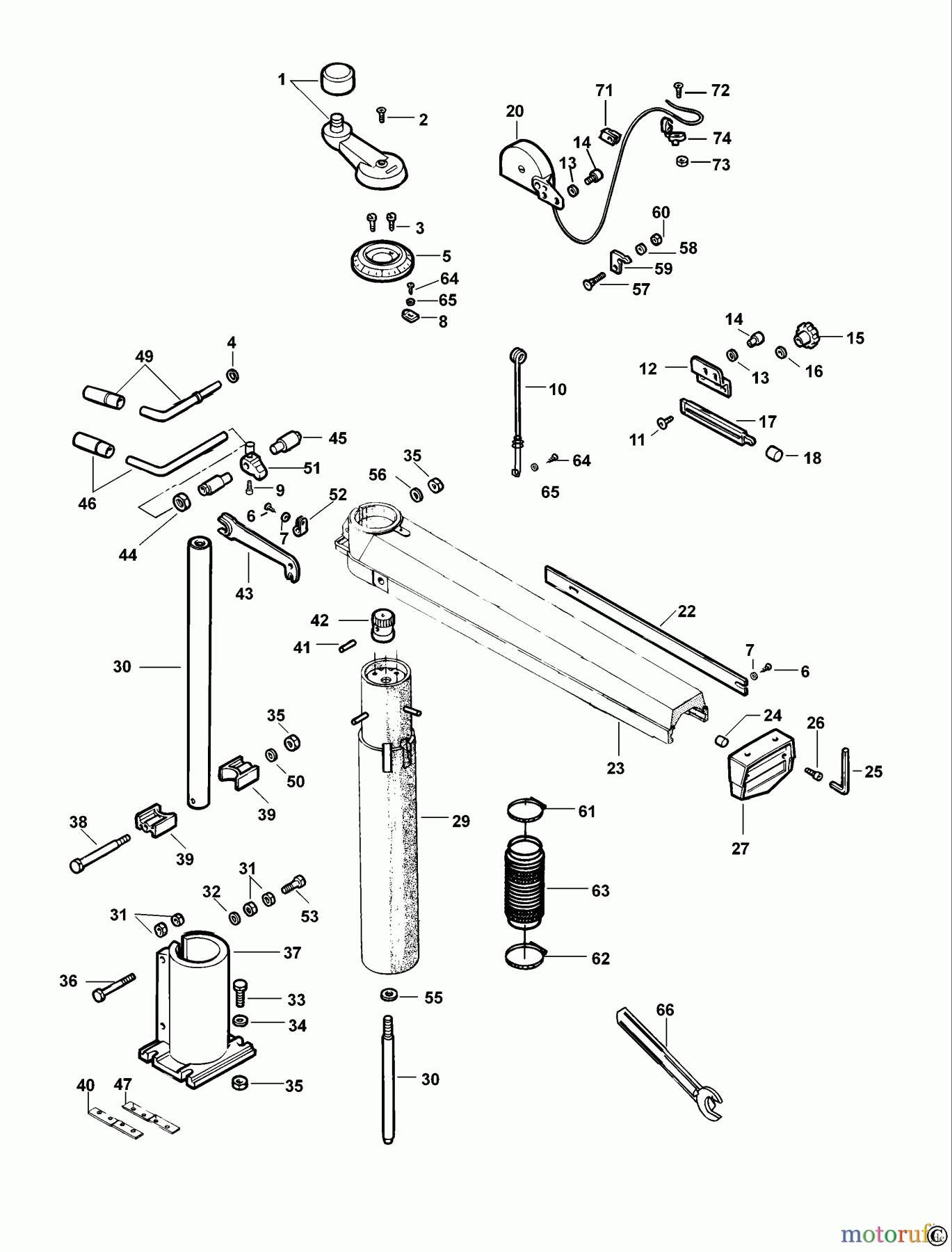 DEWALT HOLZARBEITEN RADIALKREISSÄGEN RADIALARMSÄGE DW722 Seite 1